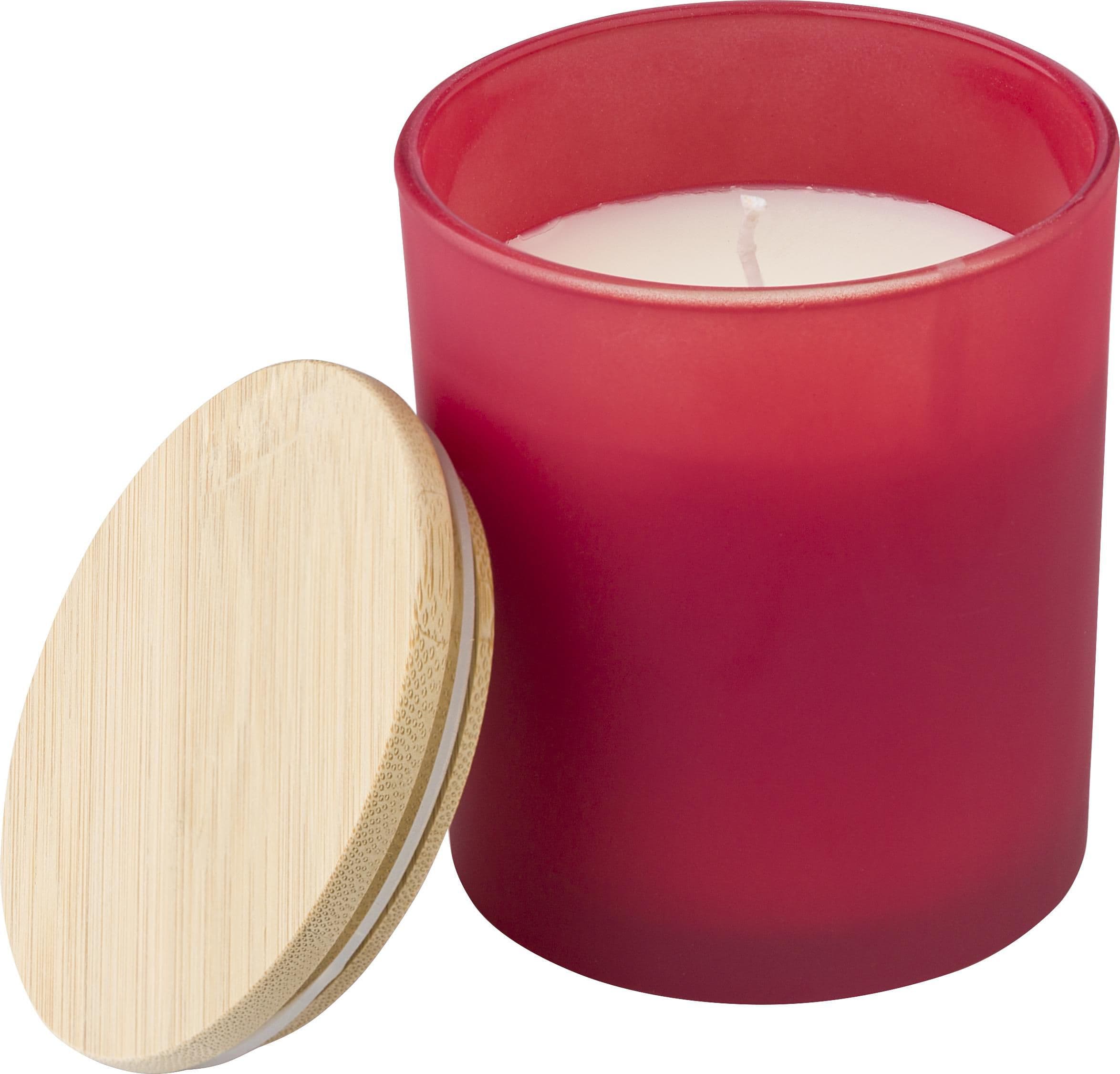 Kerze Josiah | Glas mit Bambusdeckel | Sojawachs | 280 g, IMPRESSION