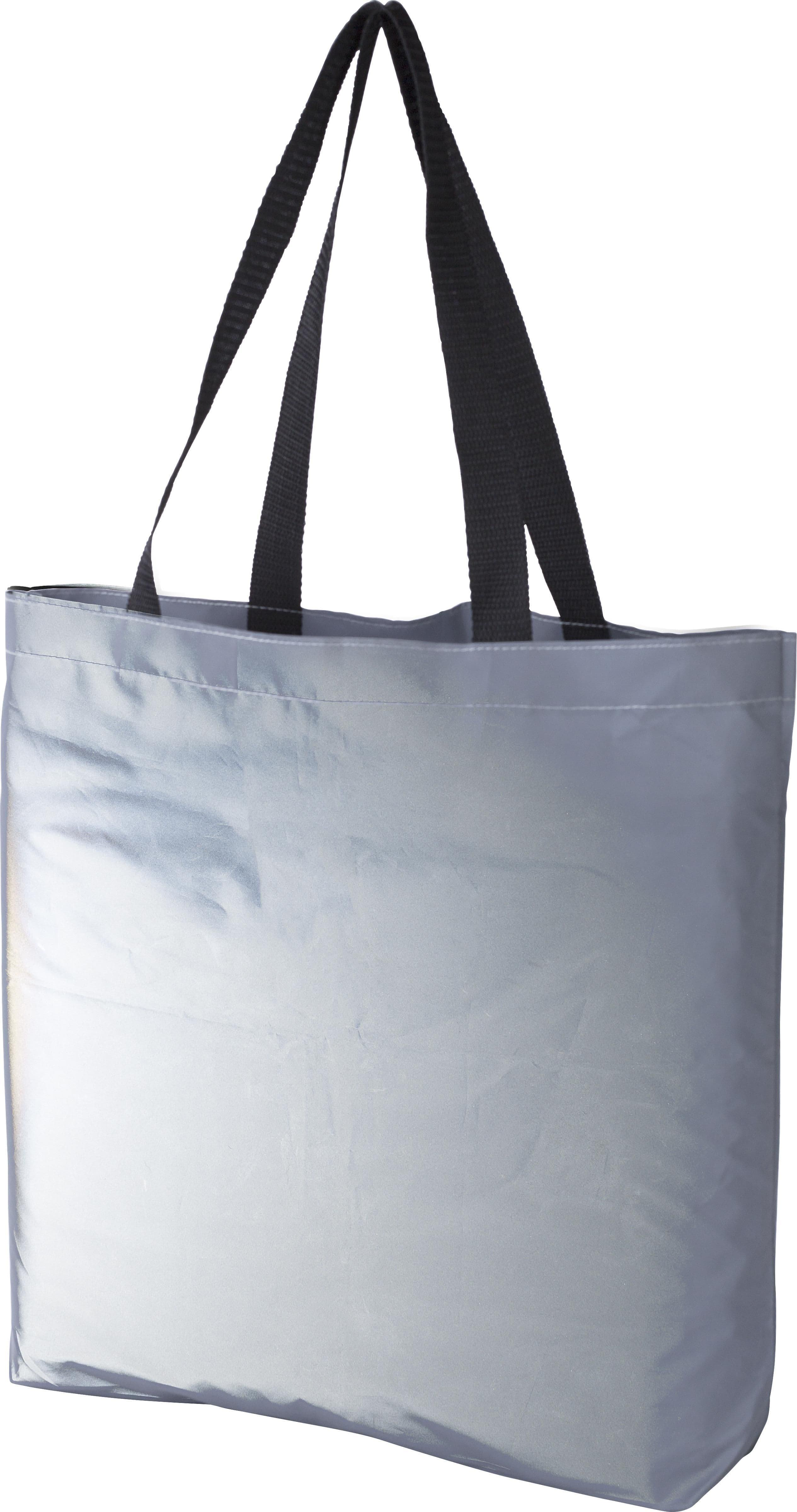 Einkaufstasche Jordyn | Polyester 100D | Reflektierend | Lange Griffe, IMPRESSION