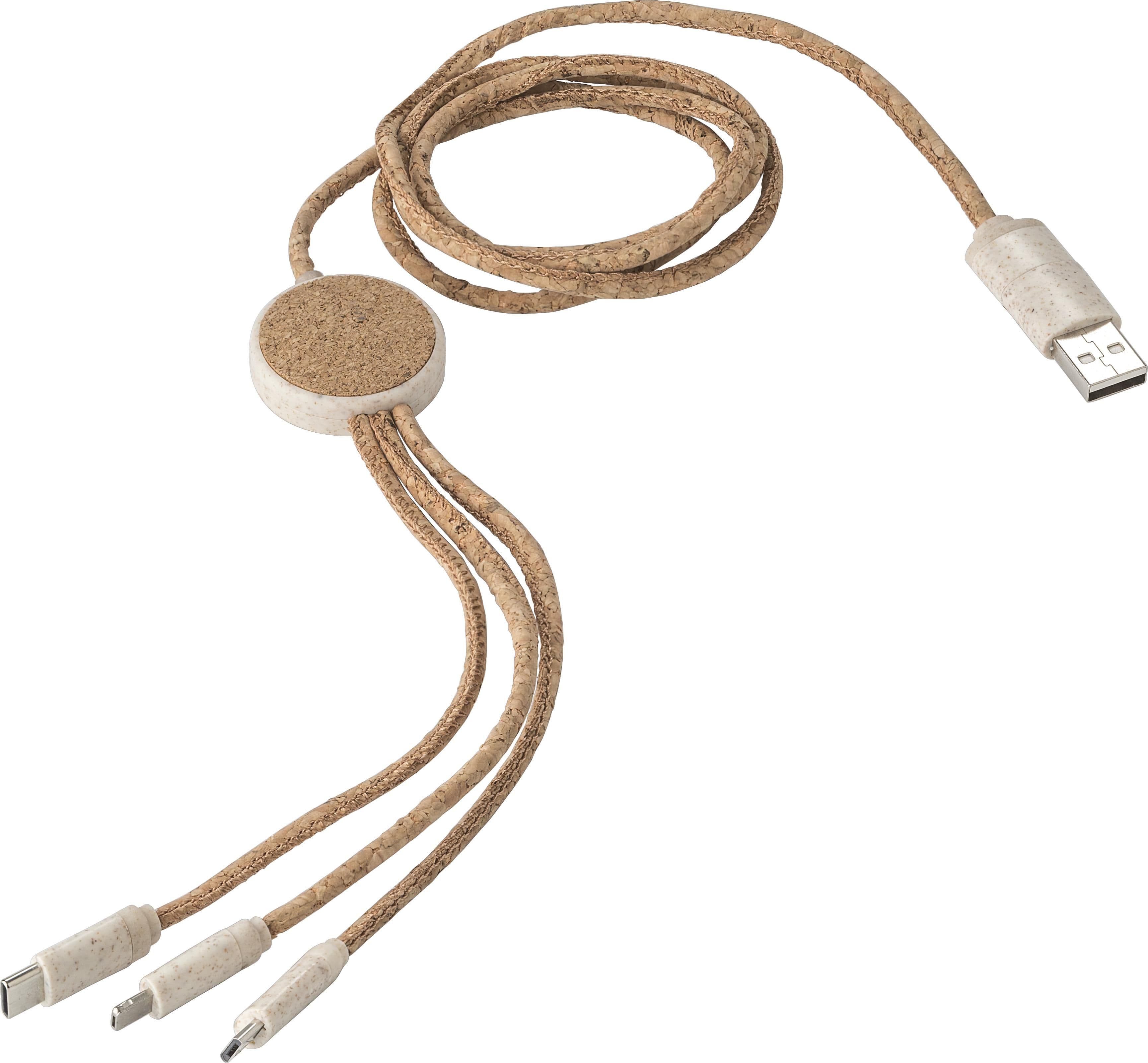 Ladekabel | Kork | 4-in-1 | 1,20 m, IMPRESSION