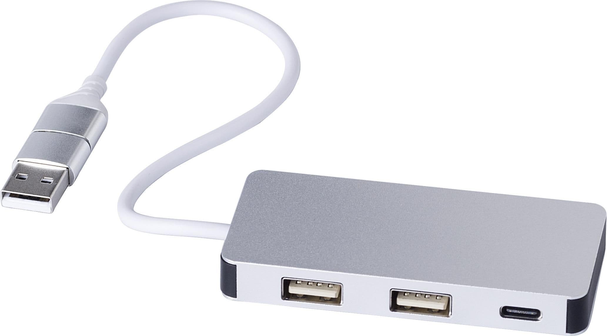 USB-Hub Layton | Aluminium | 3 Anschlüsse, IMPRESSION