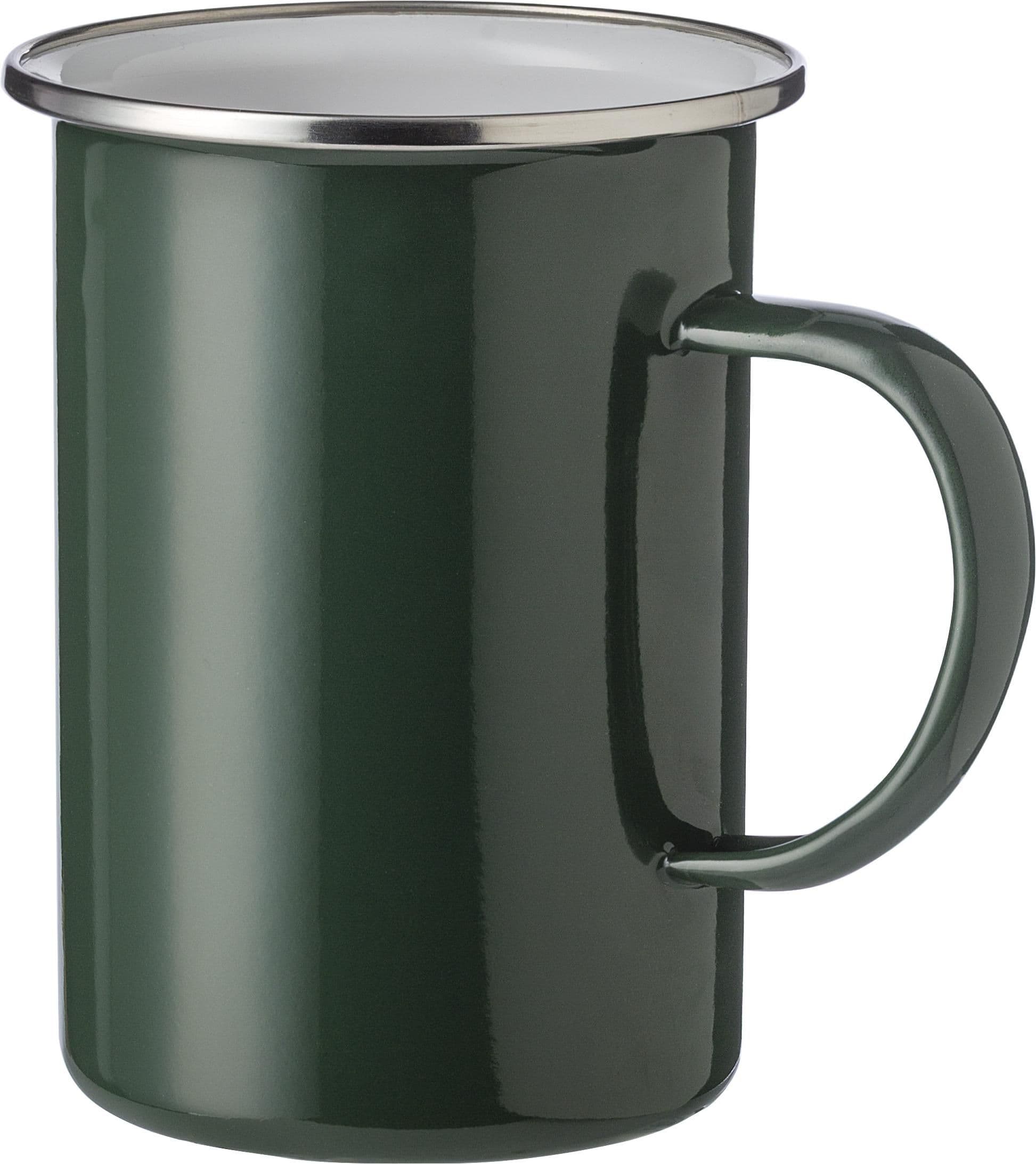 Emaille-Tasse Ayden | Edelstahlrand | 500 ml, IMPRESSION