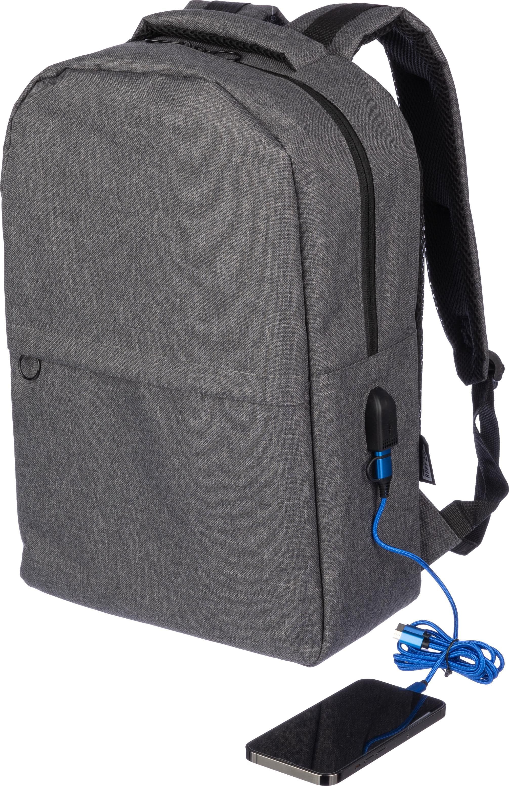 Laptop-Rucksack Henrik | Recycelt | USB-Anschluss, IMPRESSION