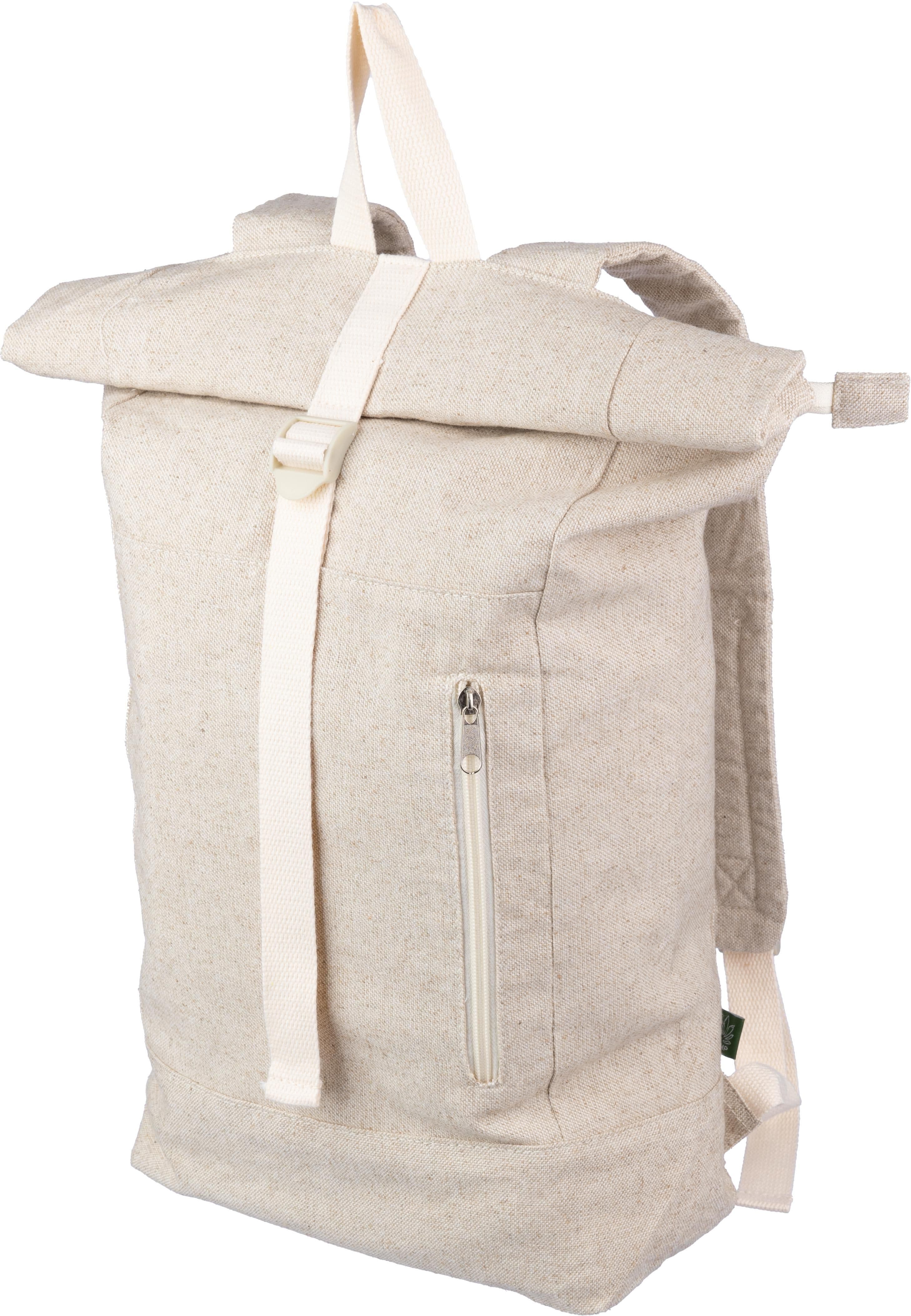 Hanf (280 gr/m2) Rolltop Rucksack Margarete, IMPRESSION