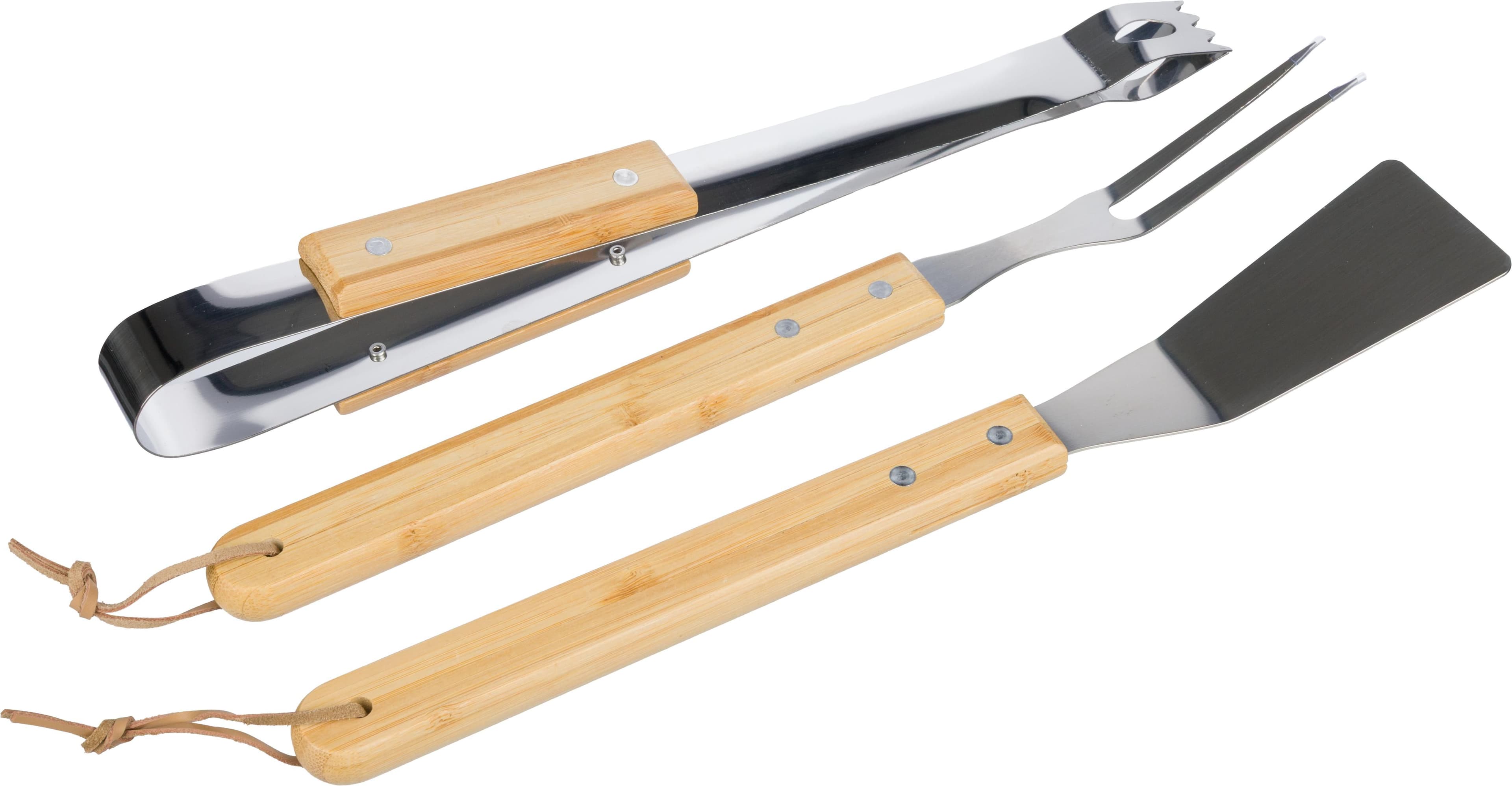 Grillset Kaitlyn | Edelstahl | 3 St. | Holzgriffe, IMPRESSION