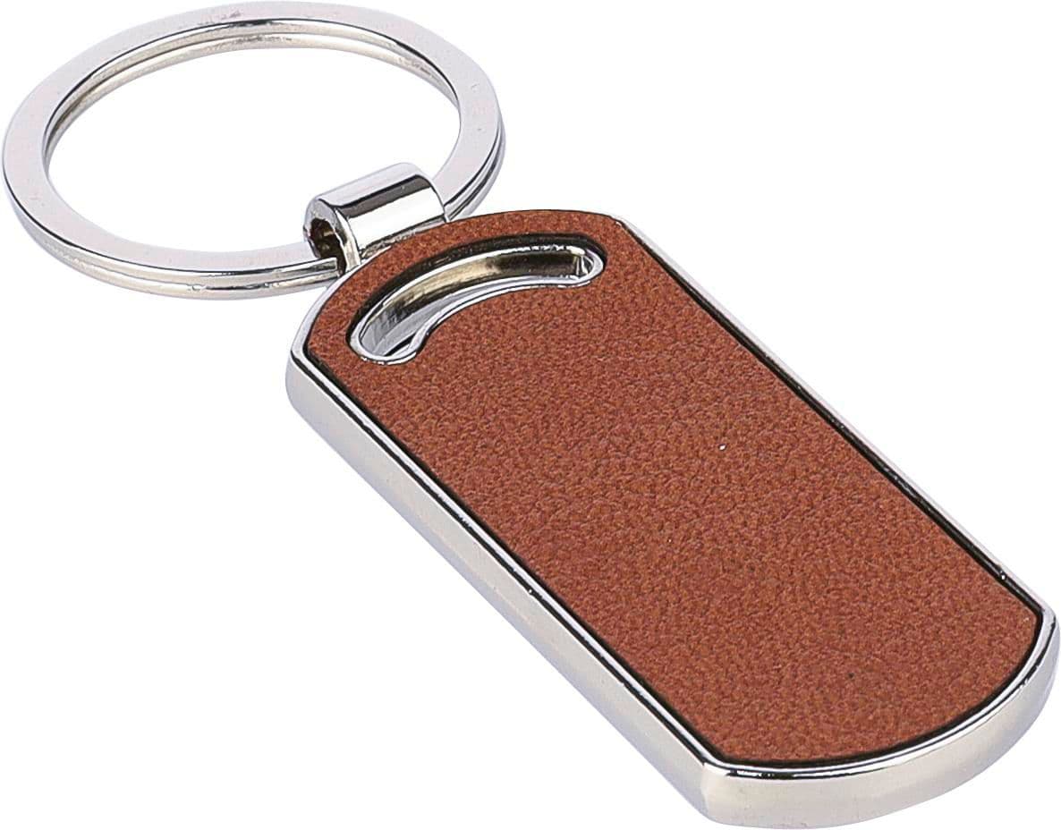 Schlüsselanhänger Jill | Recycelt | Leder | Oval, IMPRESSION