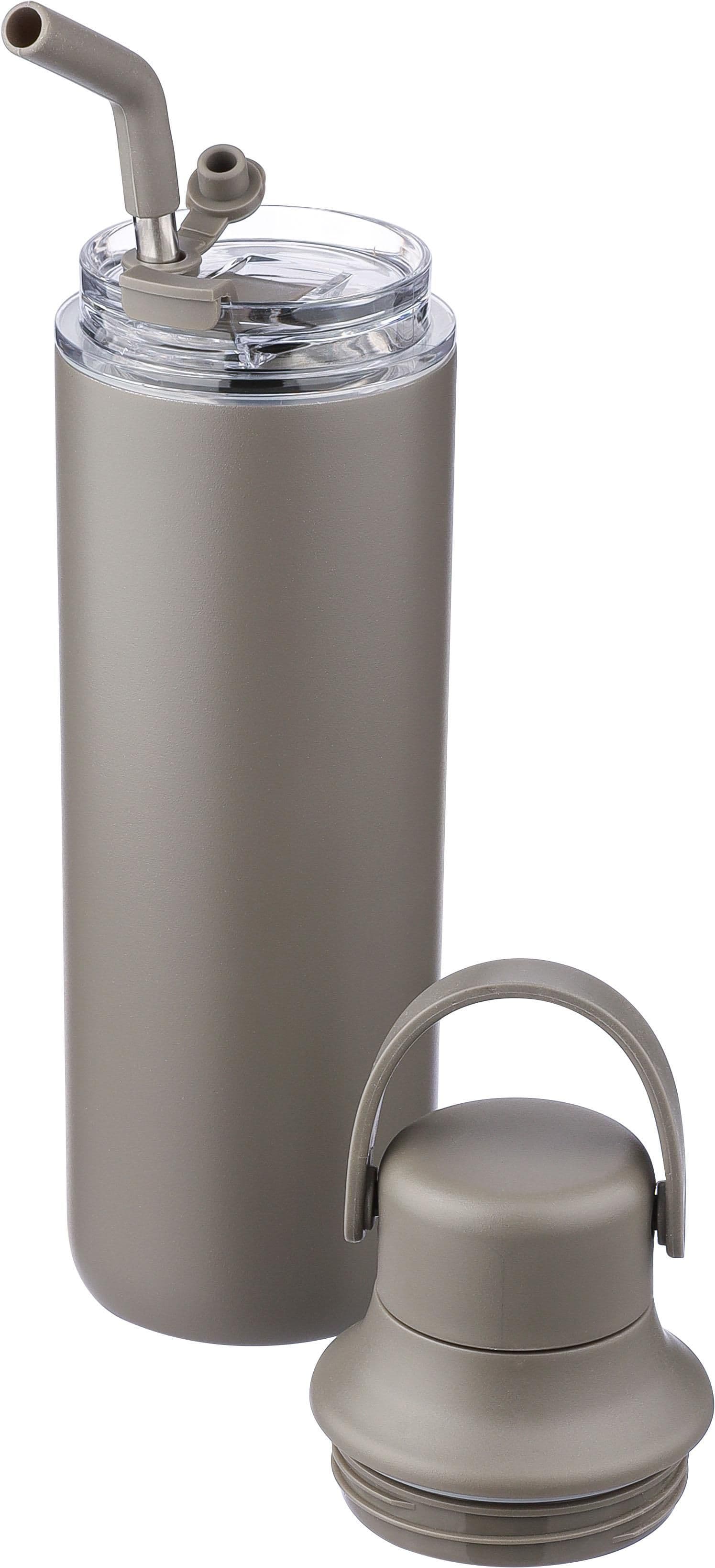 Doppelwandige Edelstahl-Trinkflasche (500 ml) Omari, IMPRESSION