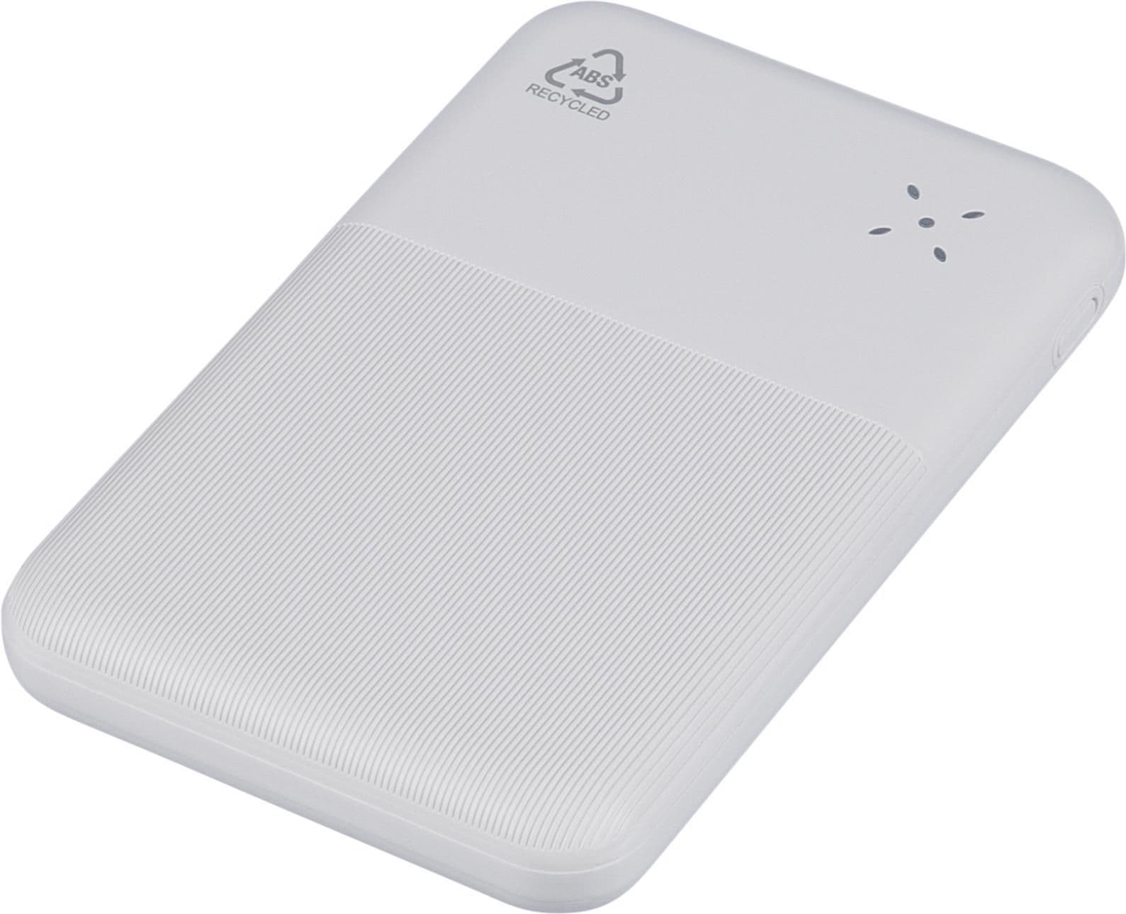 Recycelte ABS-Powerbank Tavi, IMPRESSION