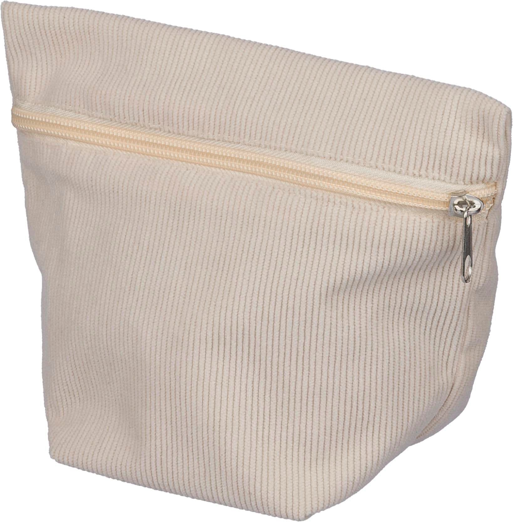 Kosmetiktasche aus Cord mit Reißverschluss Tia, IMPRESSION