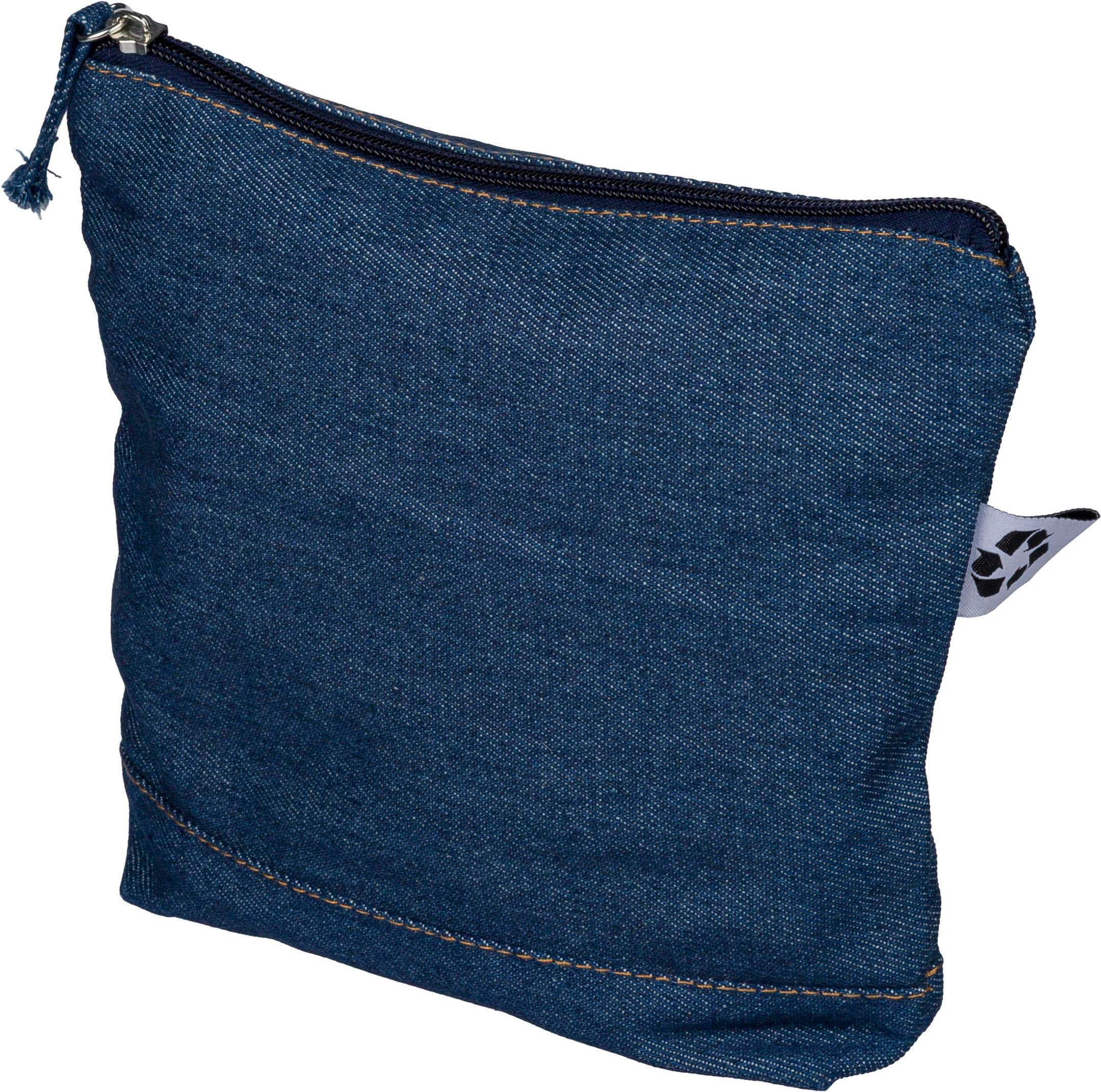 Kosmetiktasche aus recyceltem Denim Orin, IMPRESSION
