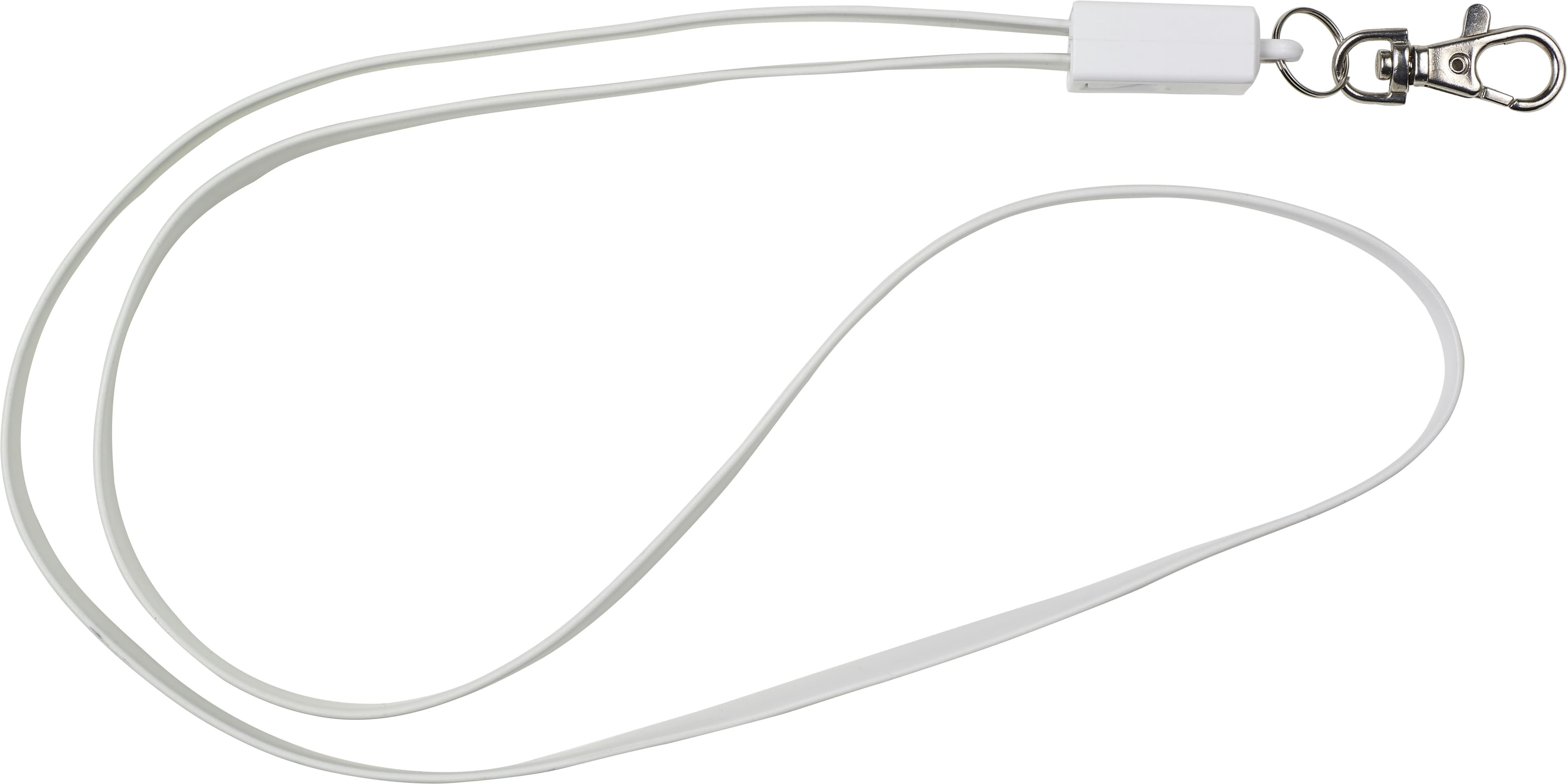 Schlüsselband mit Ladekabel Marguerite | 3-in-1, IMPRESSION