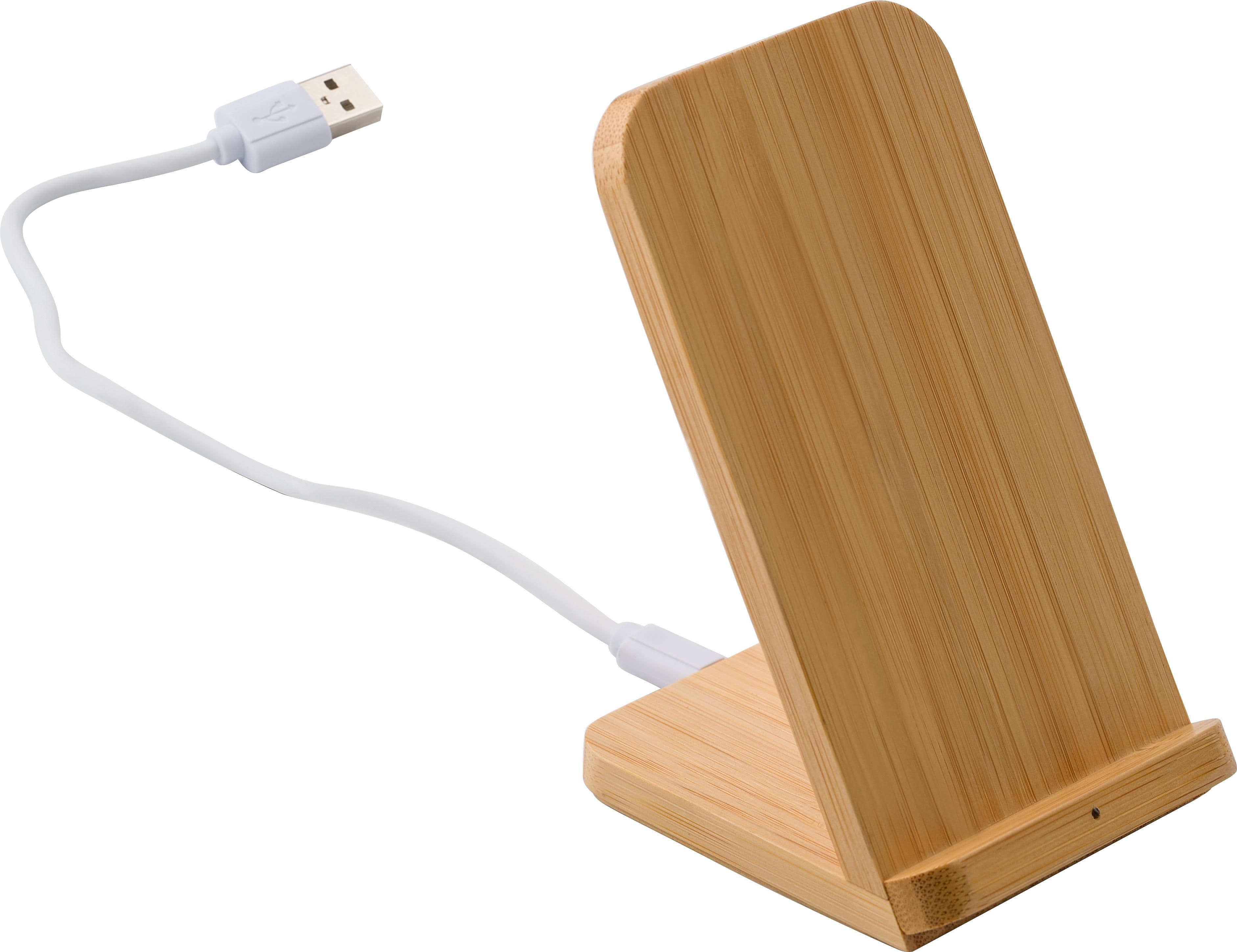 Wireless-Ladegerät aus Bambus Claudie, IMPRESSION