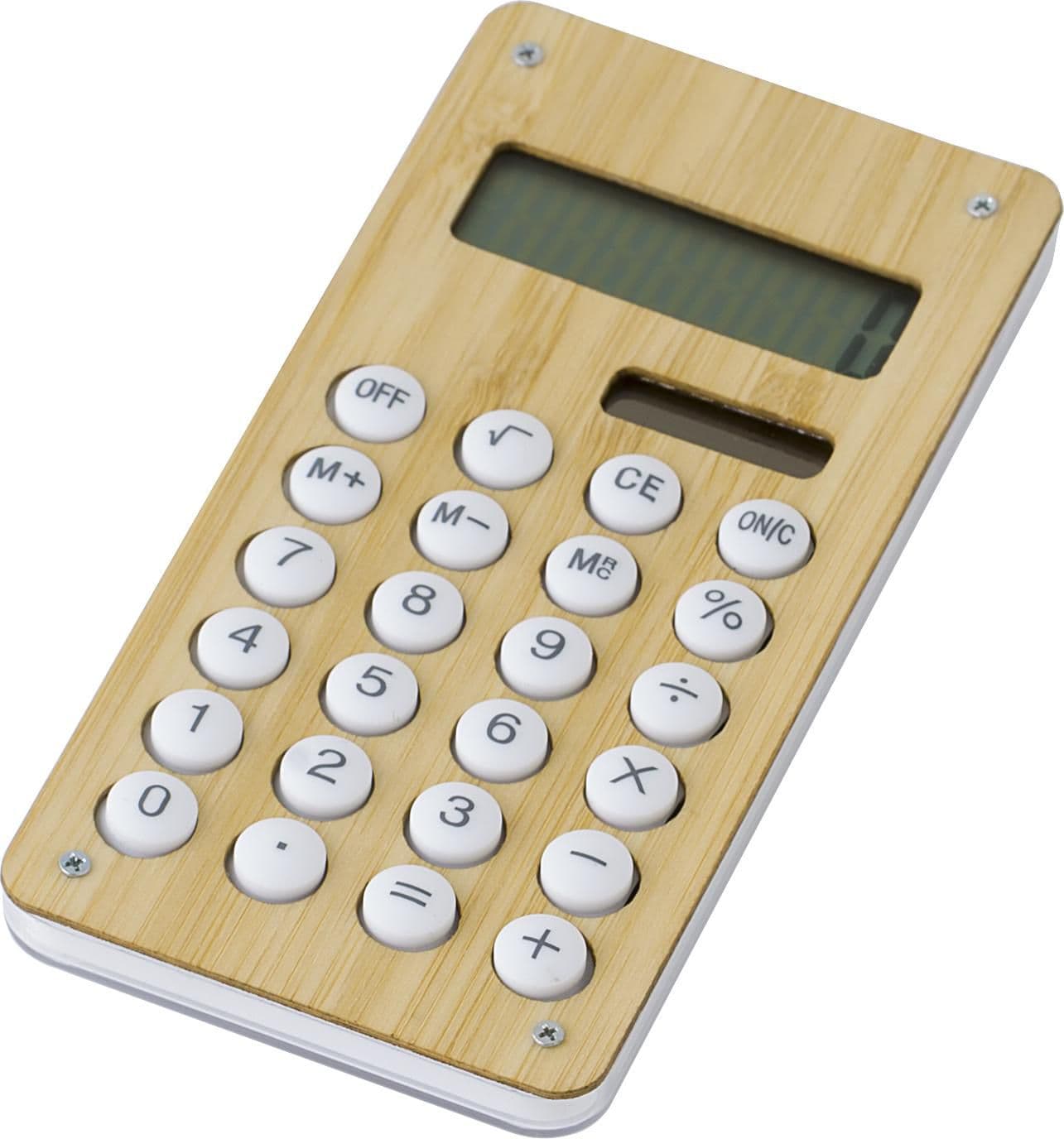 Taschenrechner Thomas | Bambus | Solar, IMPRESSION
