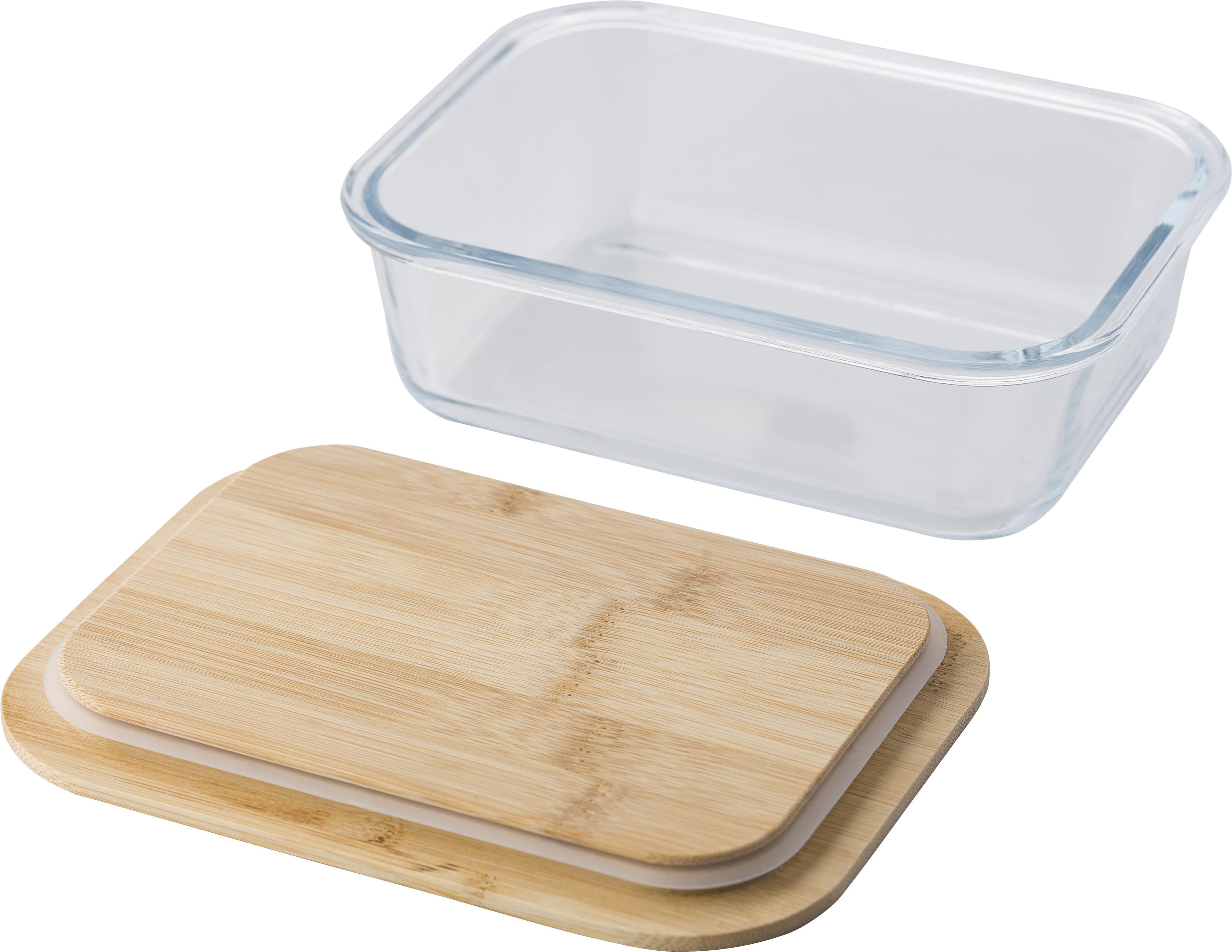 Lunchbox Nicole | Glas | Bambusdeckel | 900 ml, IMPRESSION