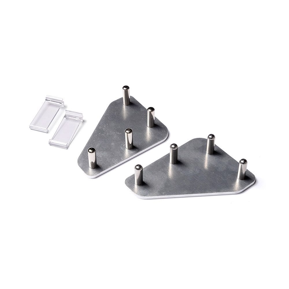 Brightbox Pro Flex Wand L-Verbinder-Set: 1× links + 1× rechts + 1× transparenter 90°-Seitenverbinder