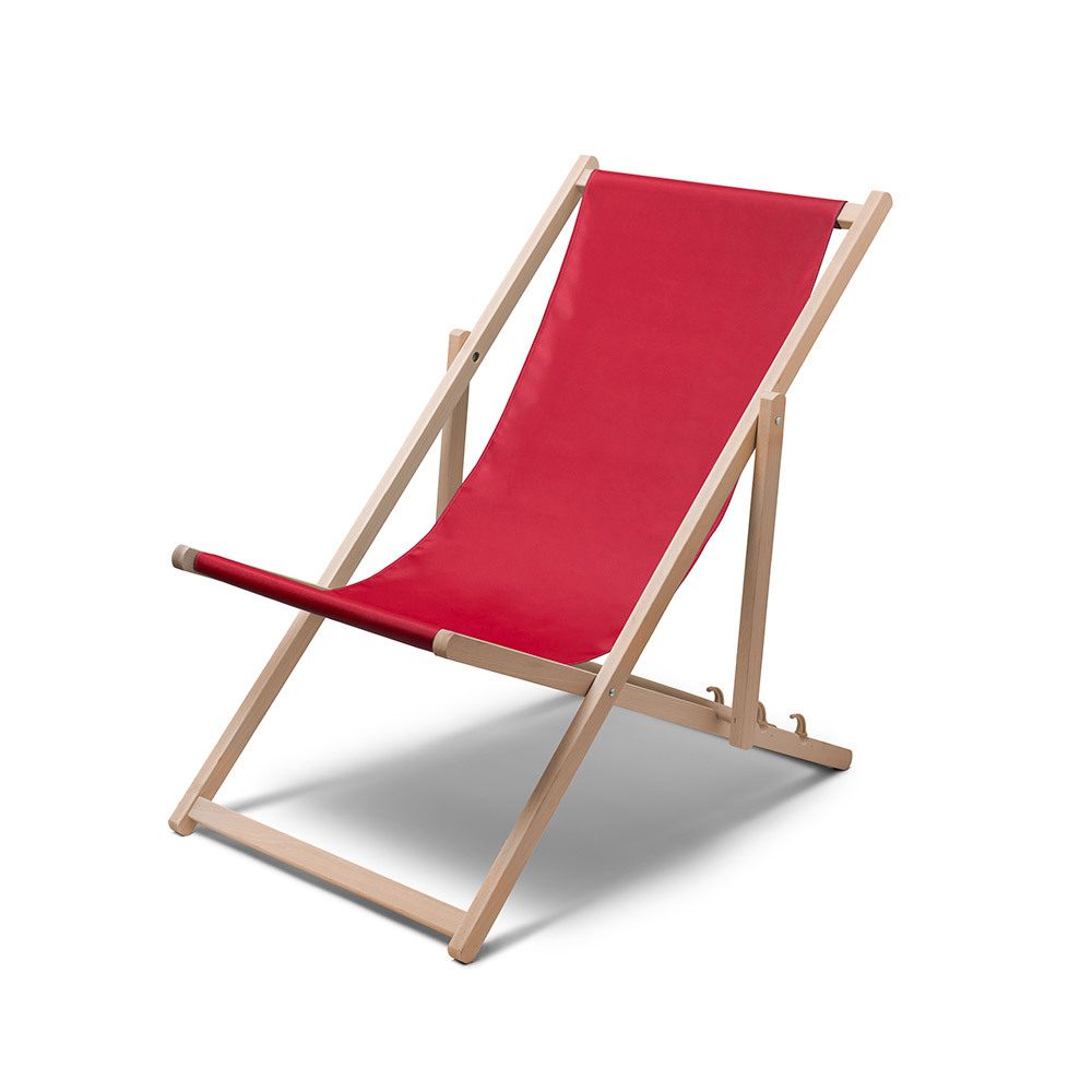 Liegestuhl Relax Classic Rot