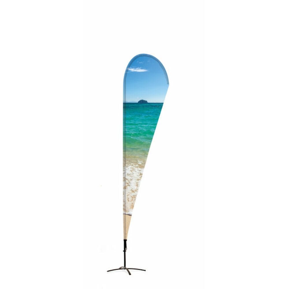 Beachflag Alu TropfenForm 290 cm Gesamthöhe mit luxuriöser Tasche