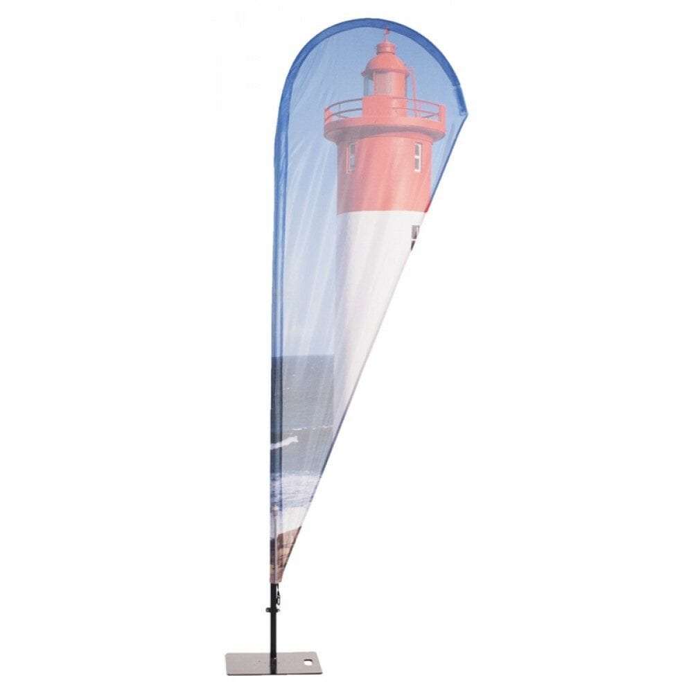 Beachflag Alu TropfenForm 435 cm Eco-Druck