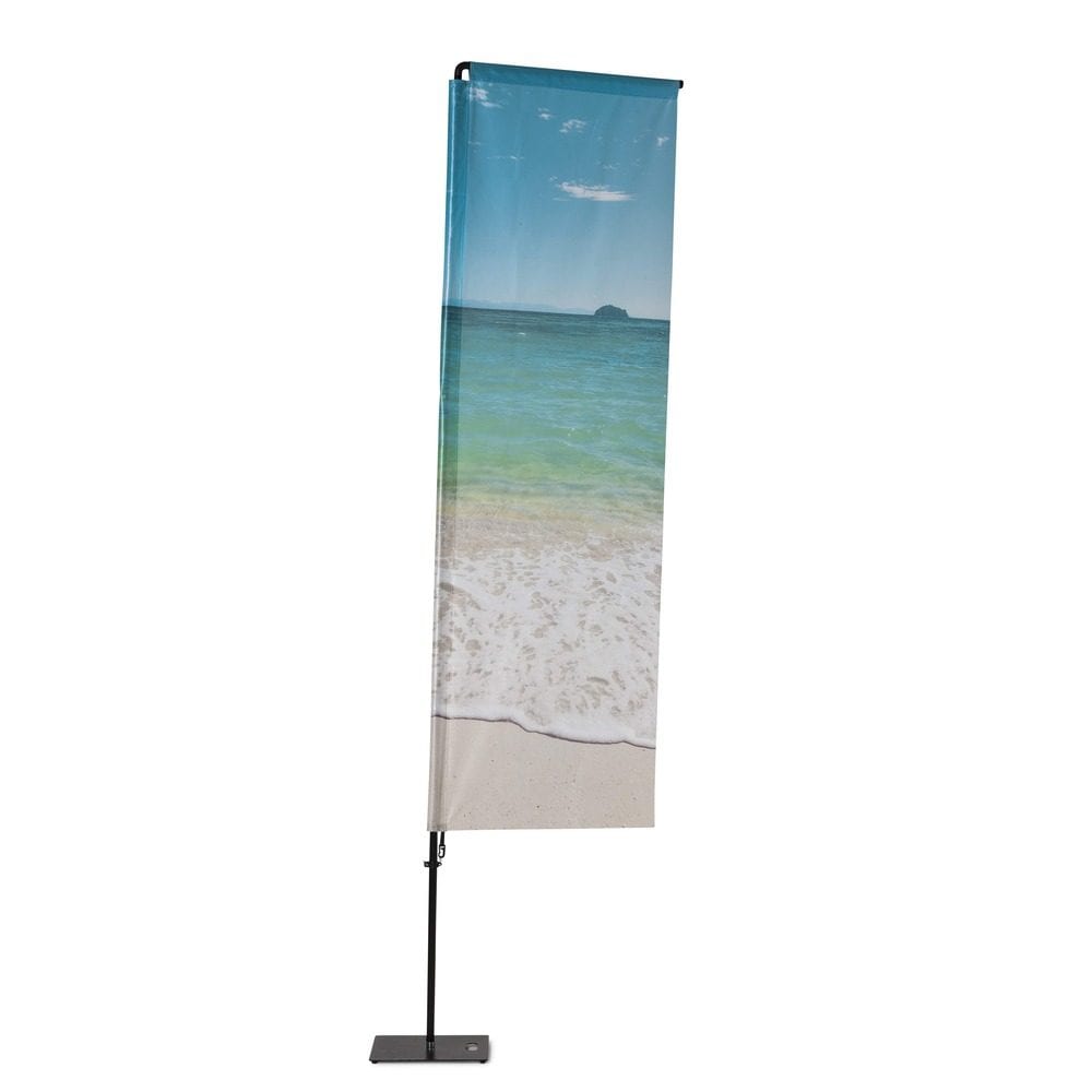 Beachflag Alu QuadratForm 460 cm Gesamthöhe