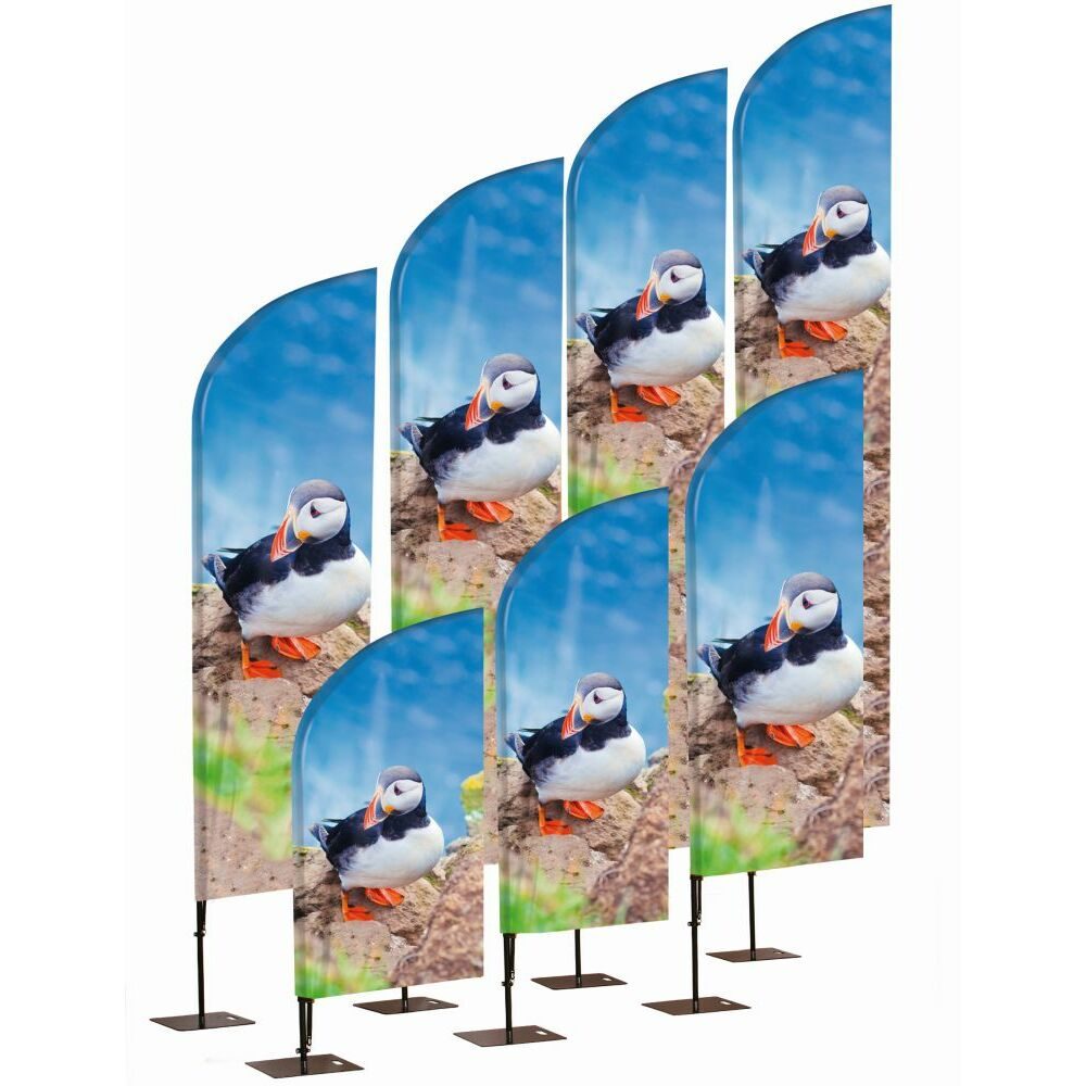 Beachflag Alu WindForm 520 cm Gesamthöhe mit luxuriöser Tasche