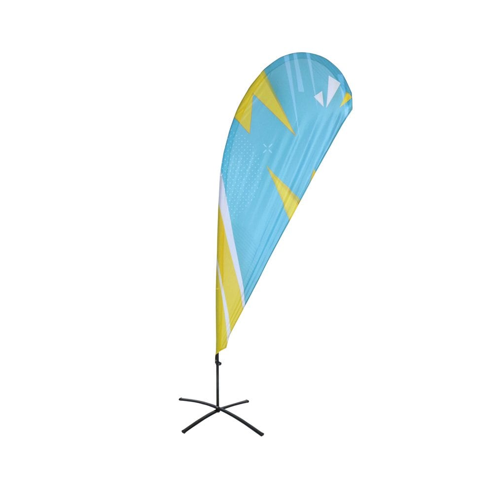 Beachflag Budget TropfenForm Small Print