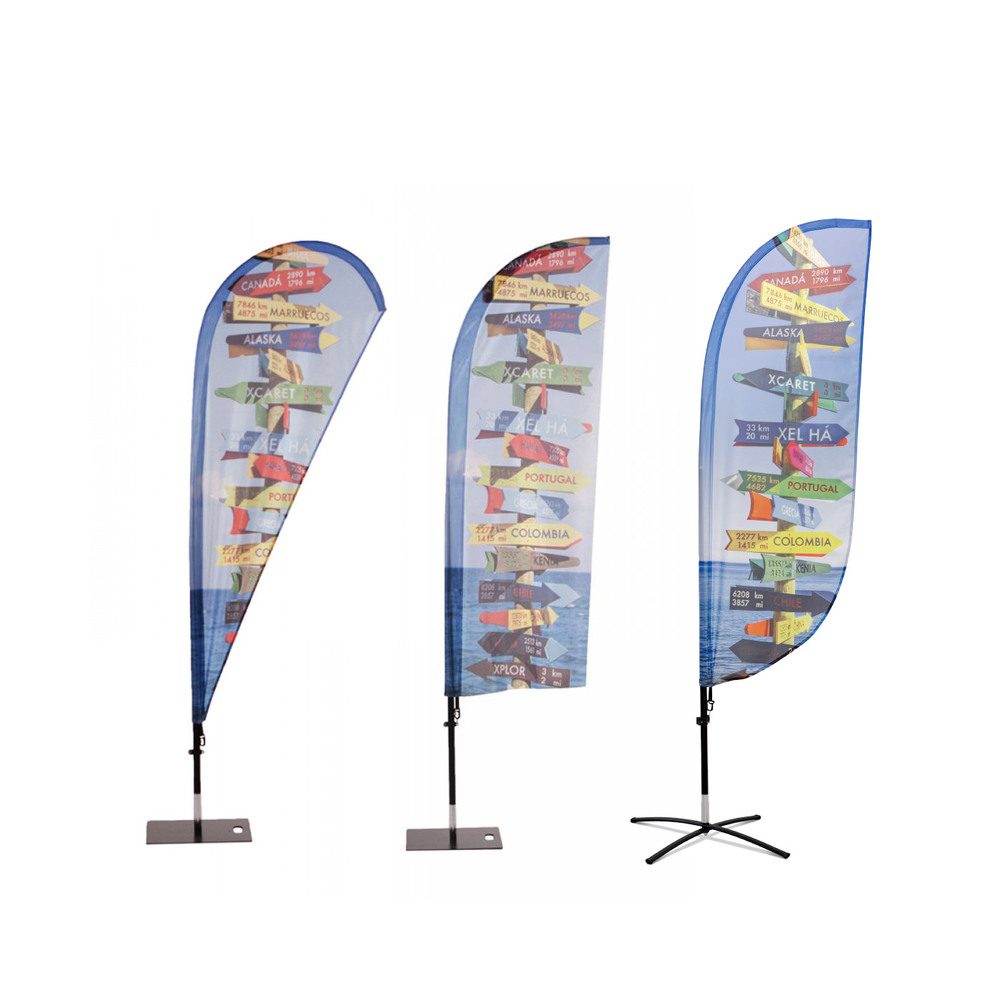 Beachflag Glasfaser Wind/TropfenForm Extra Large