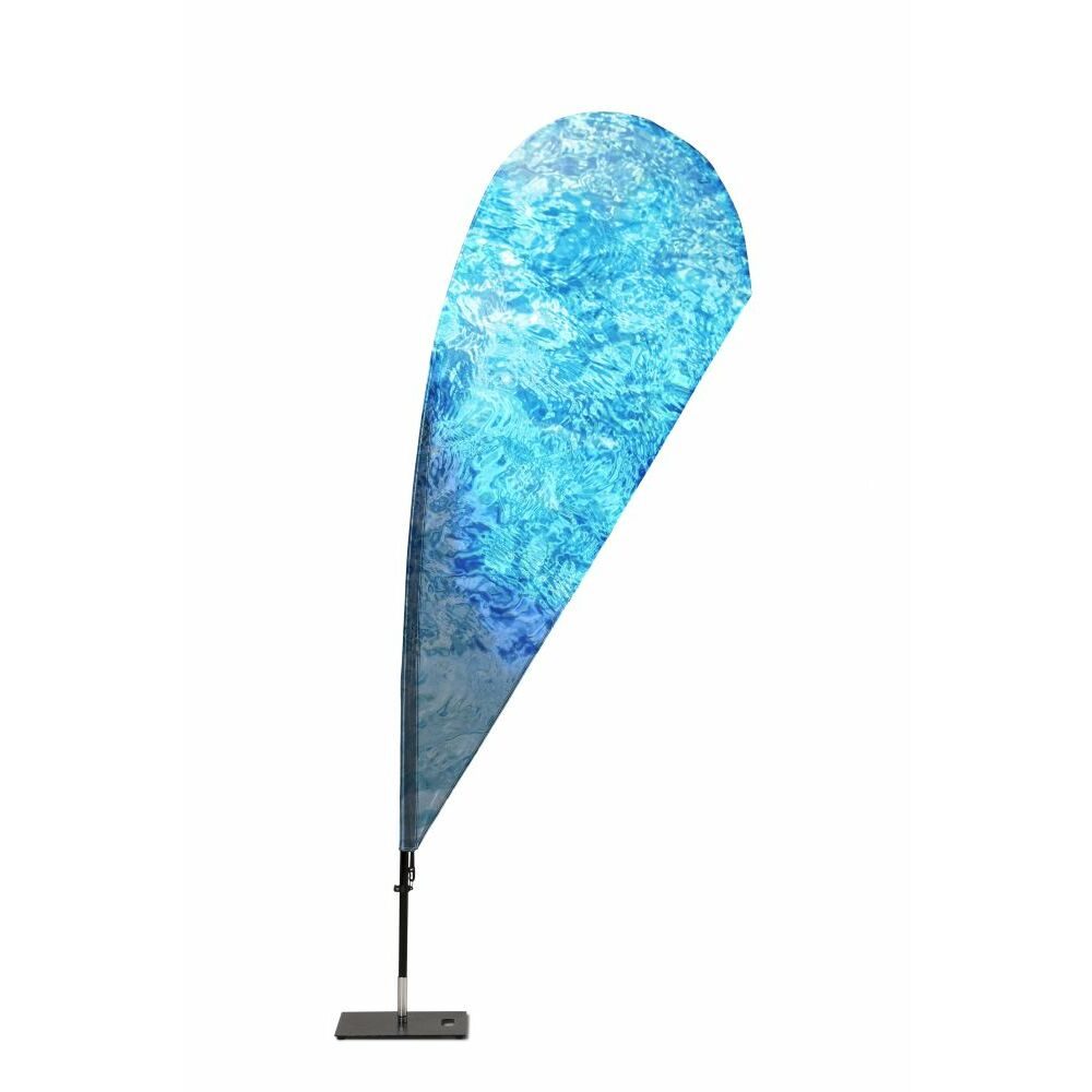 Beachflag Glasfaser TropfenForm Large Druck