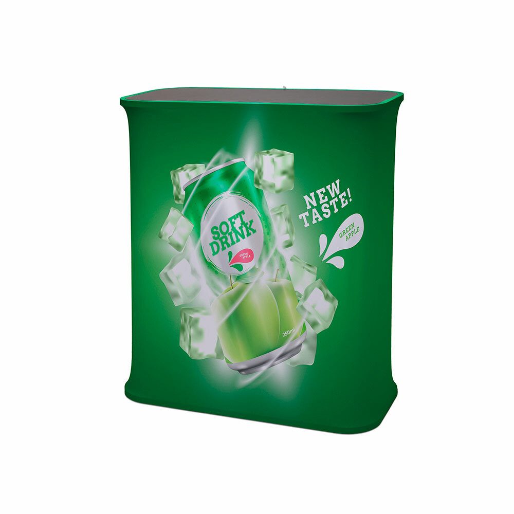 Theke Bounce Up Tischplatte Schwarz LED