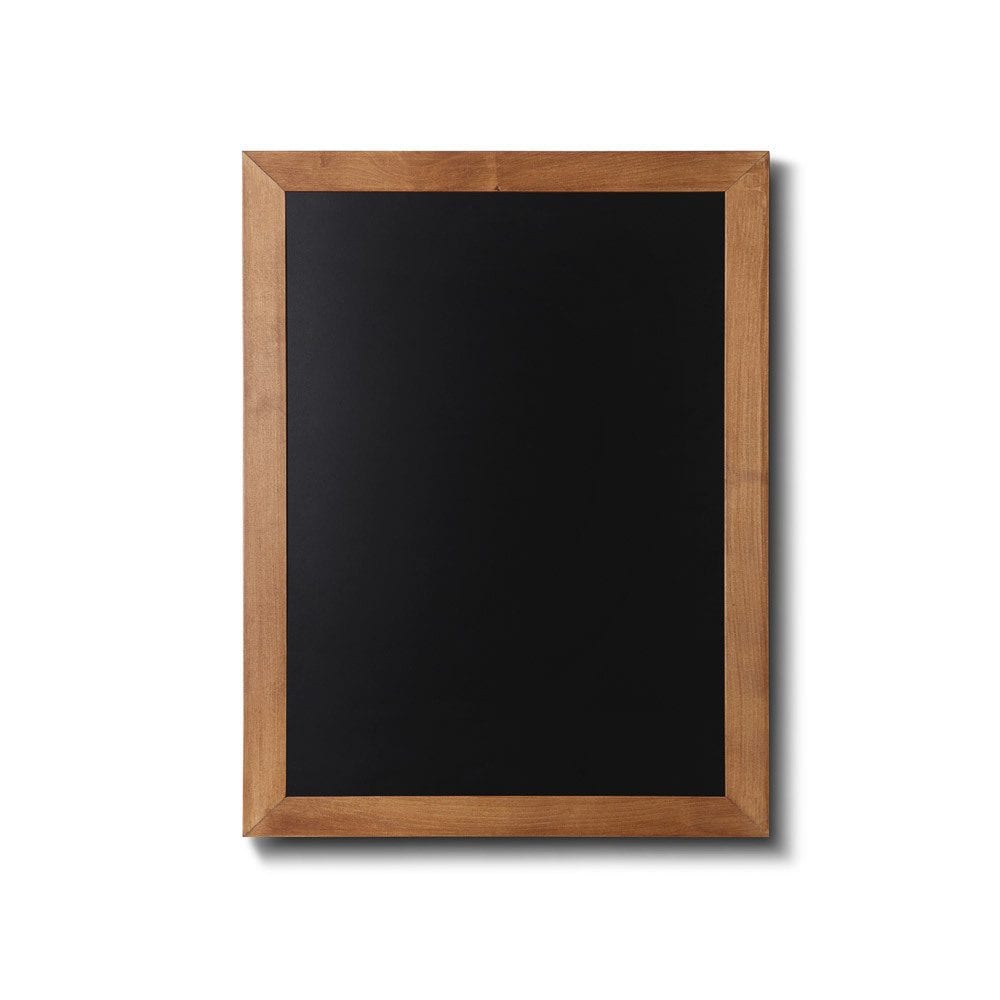 Kreidetafel Holz flacher Rahmen teak 50 x 60