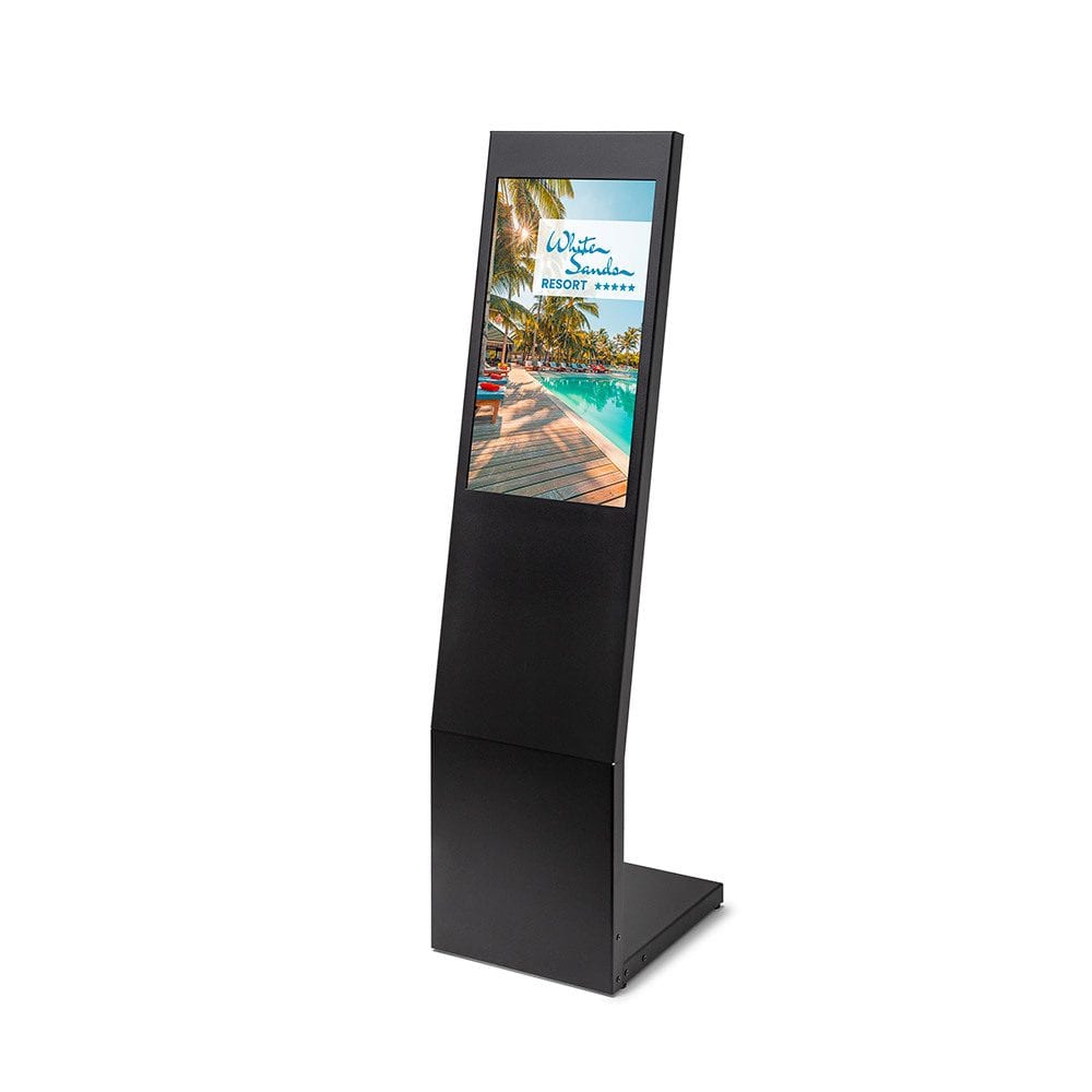 Digital Signage L-Stand 24" Schwarz mit Samsung Bildschirm