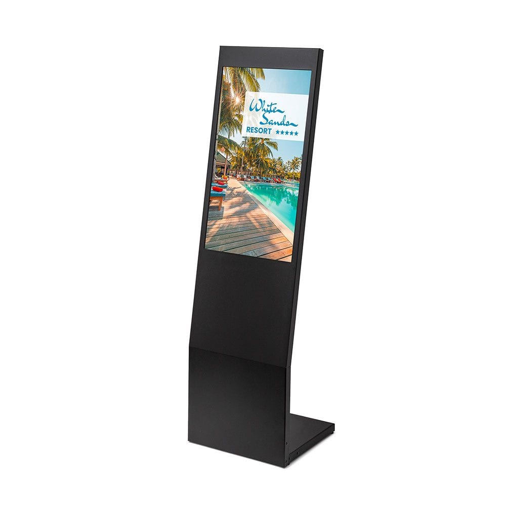 Digital Signage L-Stand 32" Schwarz mit Samsung Bildschirm