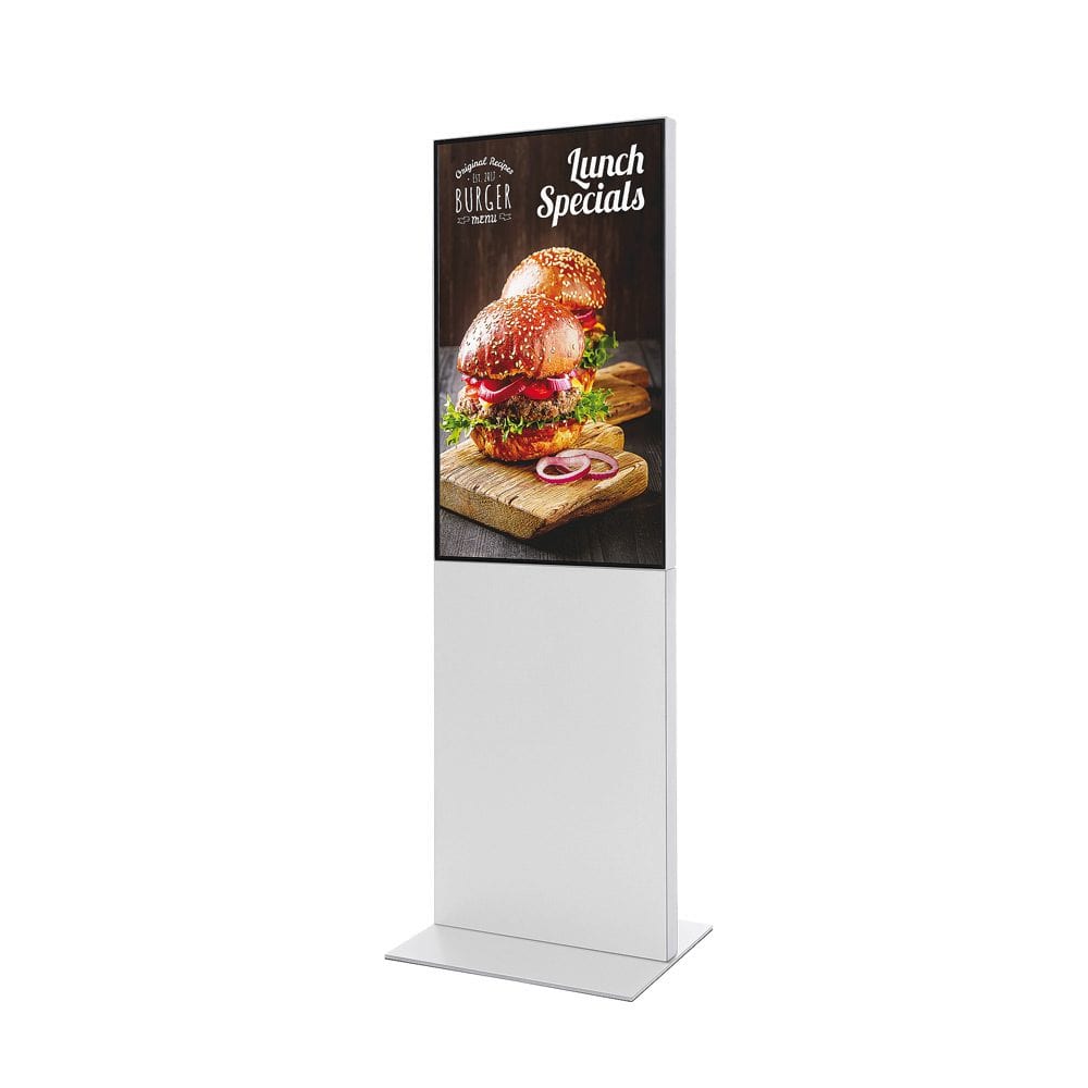 Digitale Infostele Smart Line 43" mit Samsung Bildschirm Weiß