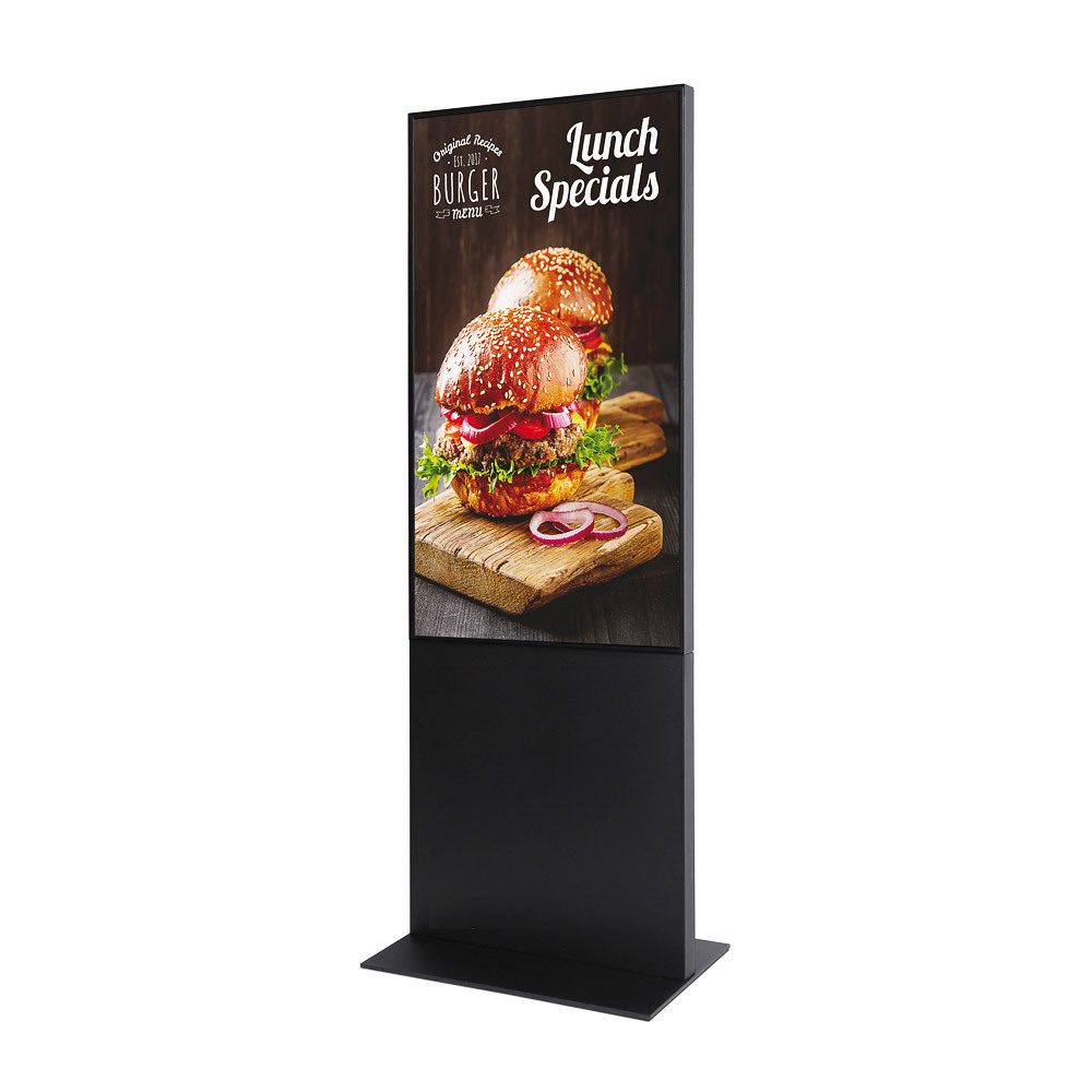 Smart Line Digitale Infostele mit 55" Samsung-Bildschirm Schwarz