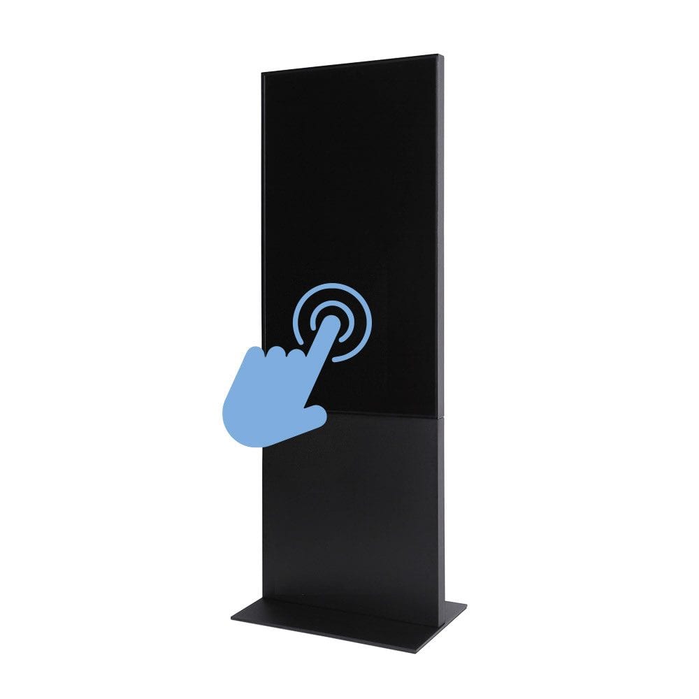 Smart Line Digitale Infostele mit 55" Samsung-Bildschirm und Touchscreen Schwarz