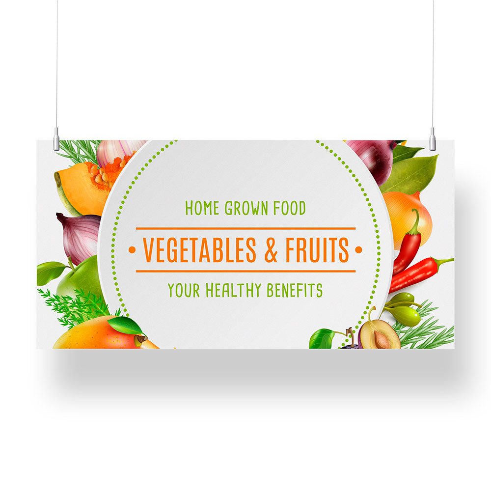Overhead Banner 50 x 100 cm KAPA® 5 mm Doppelseitig