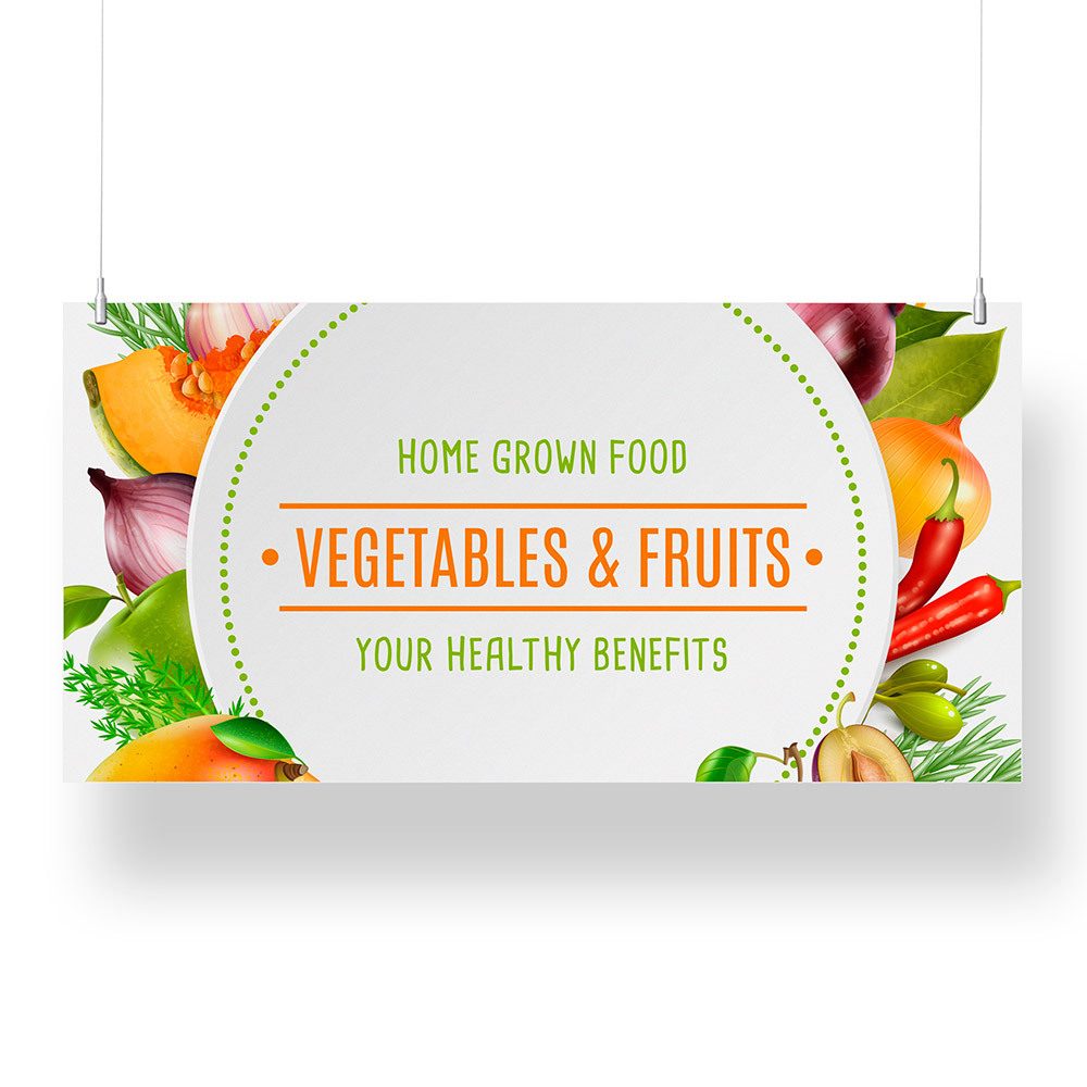 Overhead Banner 60 x 120 cm KAPA® 5 mm Doppelseitig