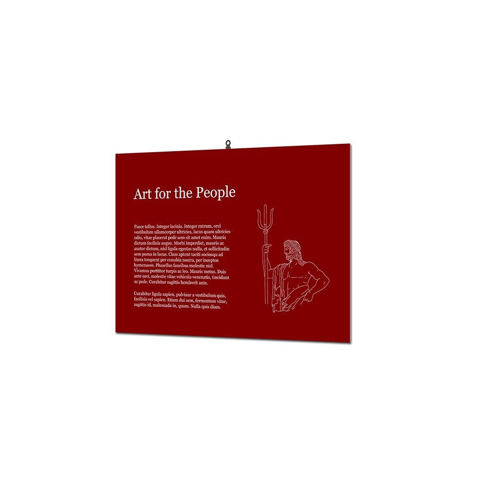 Indoor Wandschild Basic 30 x 40 cm KAPA® 5 mm