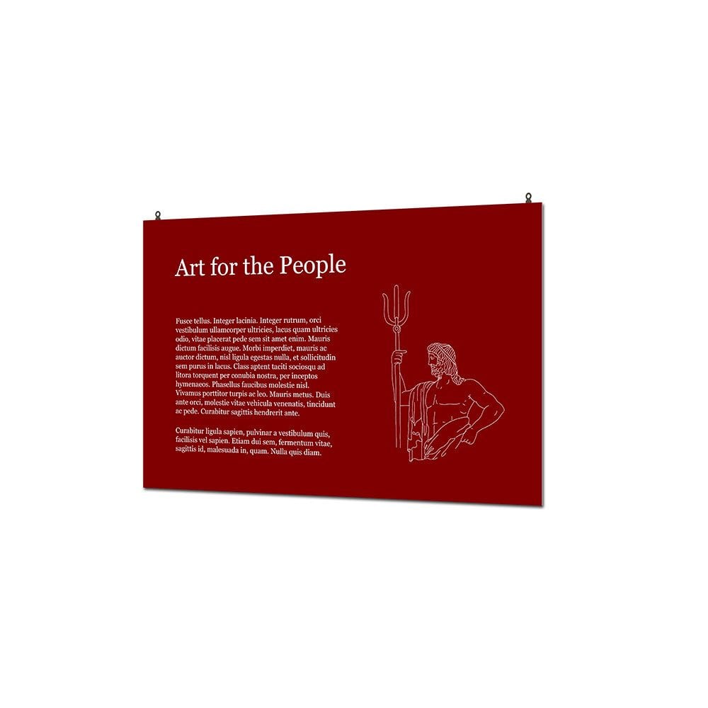 Indoor Wandschild Basic 40 x 60 cm KAPA® 5 mm