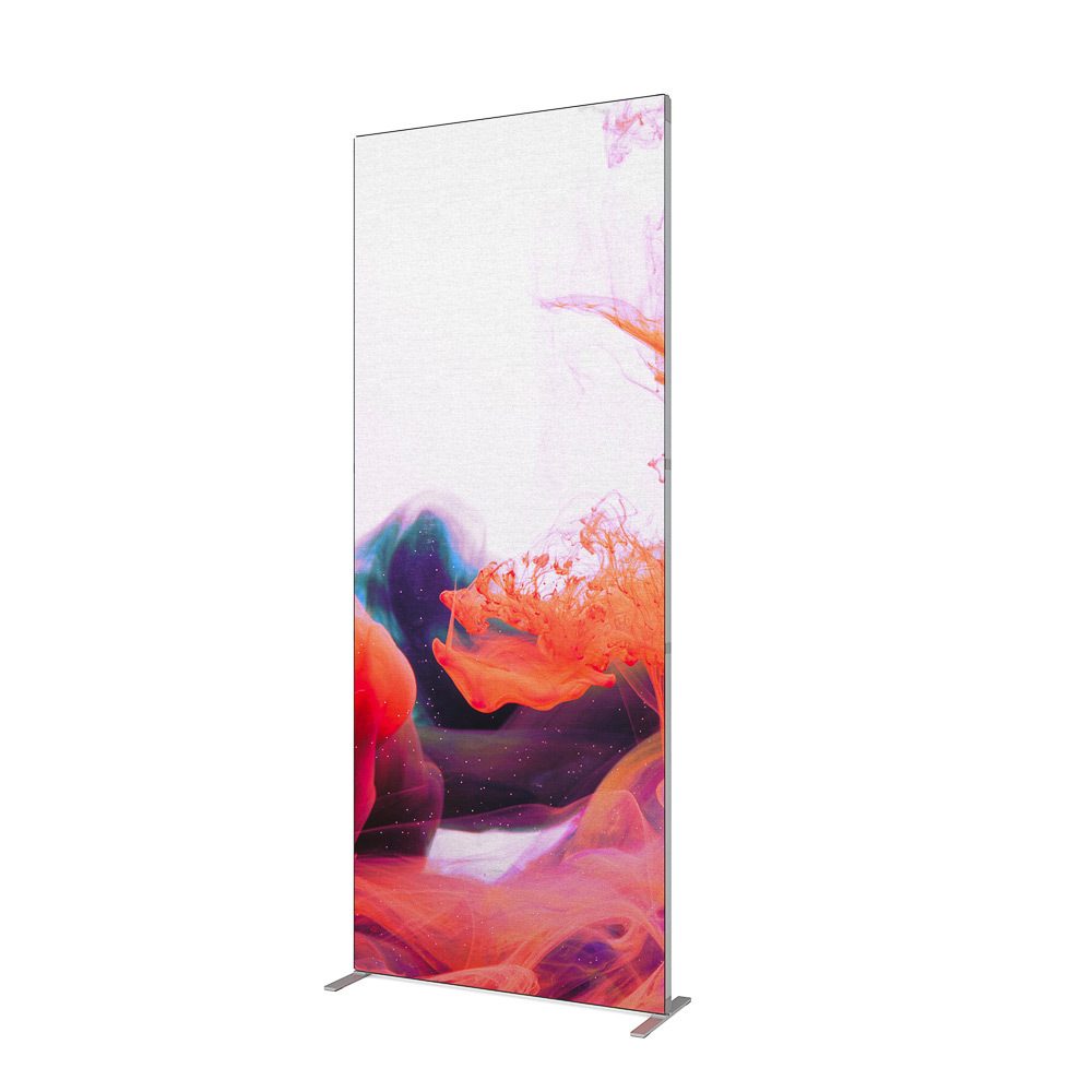 FlexFrame Wand Set 100 x 250 cm Silber (inkl. Extension Set 50 cm)