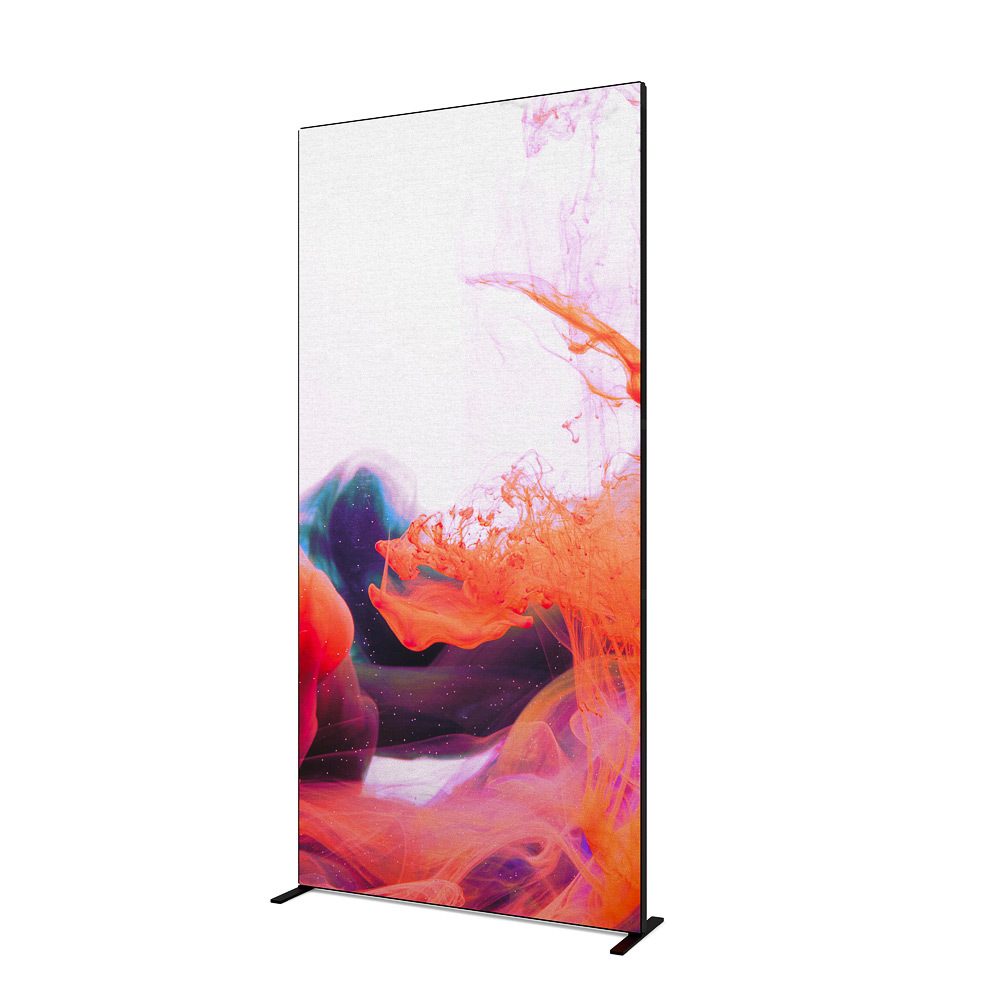 FlexFrame Wand Set 120 x 250 cm Schwarz (inkl. Extension Set 50 cm)