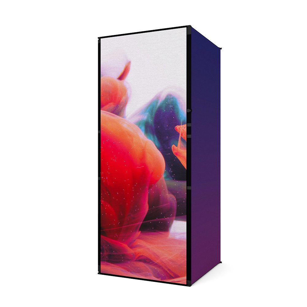 FlexFrame Stauraum Set 100 x 250 cm Schwarz (inkl. Extension Set 50 cm)