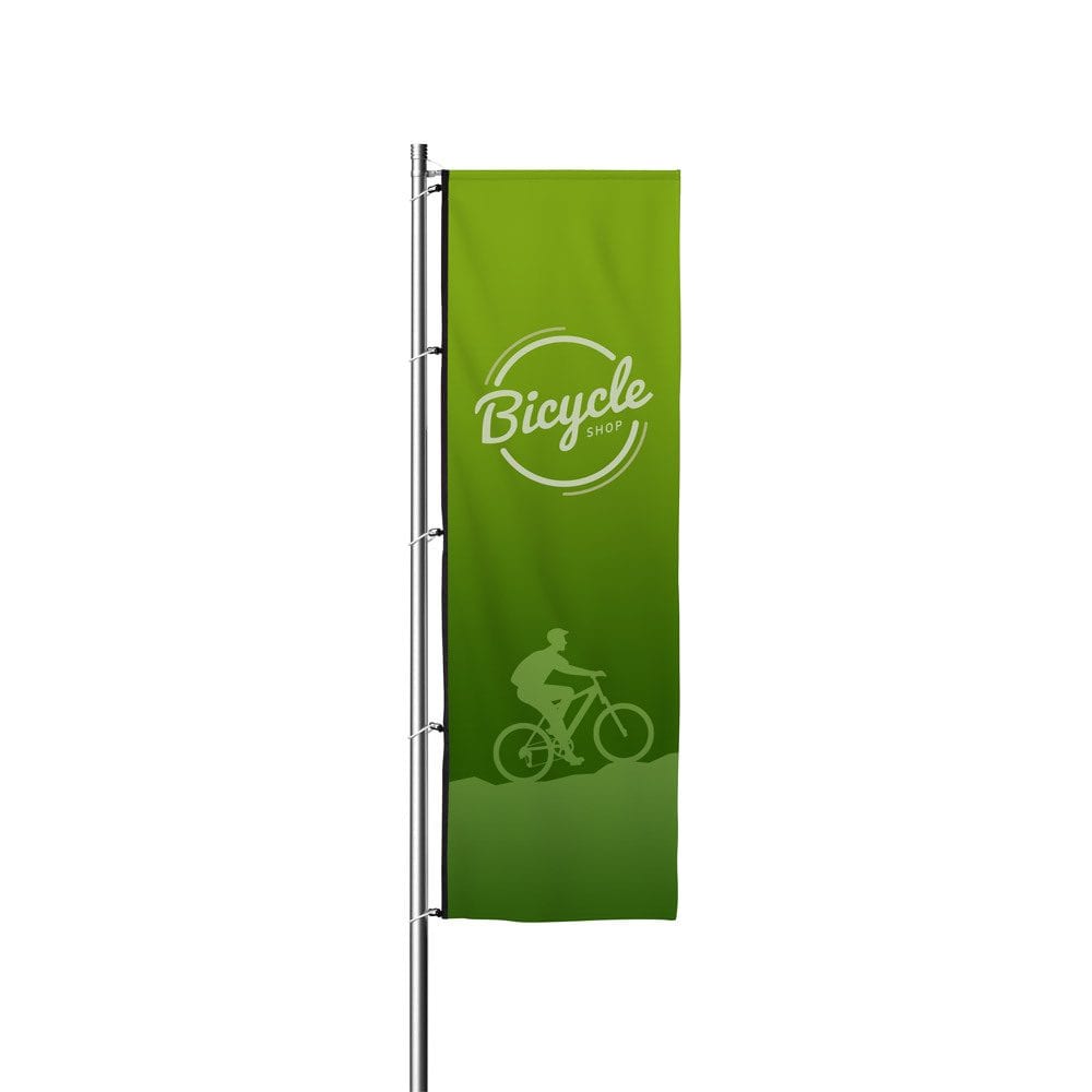 Fahnenmast Classic Print 100 x 400 cm -ECO