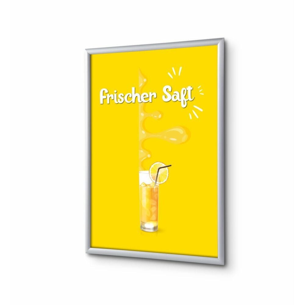 Klapprahmen A1 Komplettset Motiv „Frischer Saft“ Deutsch
