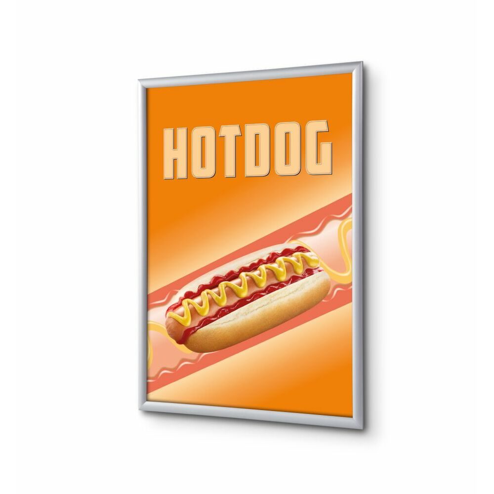 Klapprahmen A1 Komplettset Motiv „Hot Dog“ Englisch