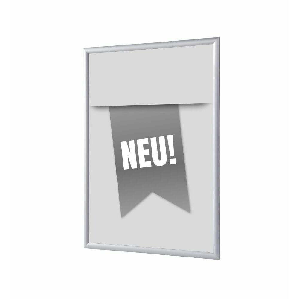 Klapprahmen A1 Komplettset Motiv „Neu“ Grau Deutsch