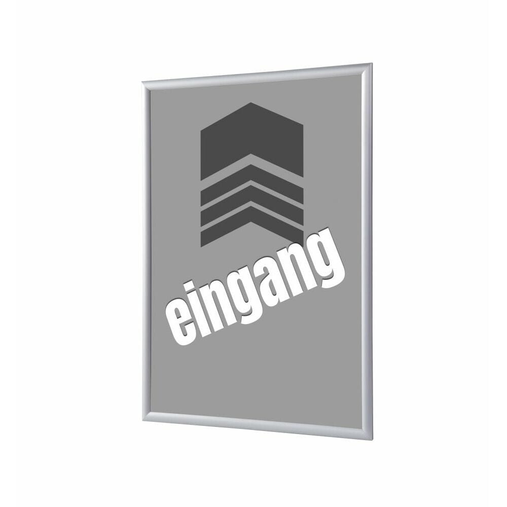 Klapprahmen A1 Komplettset Motiv „Eingang“ Grau Deutsch