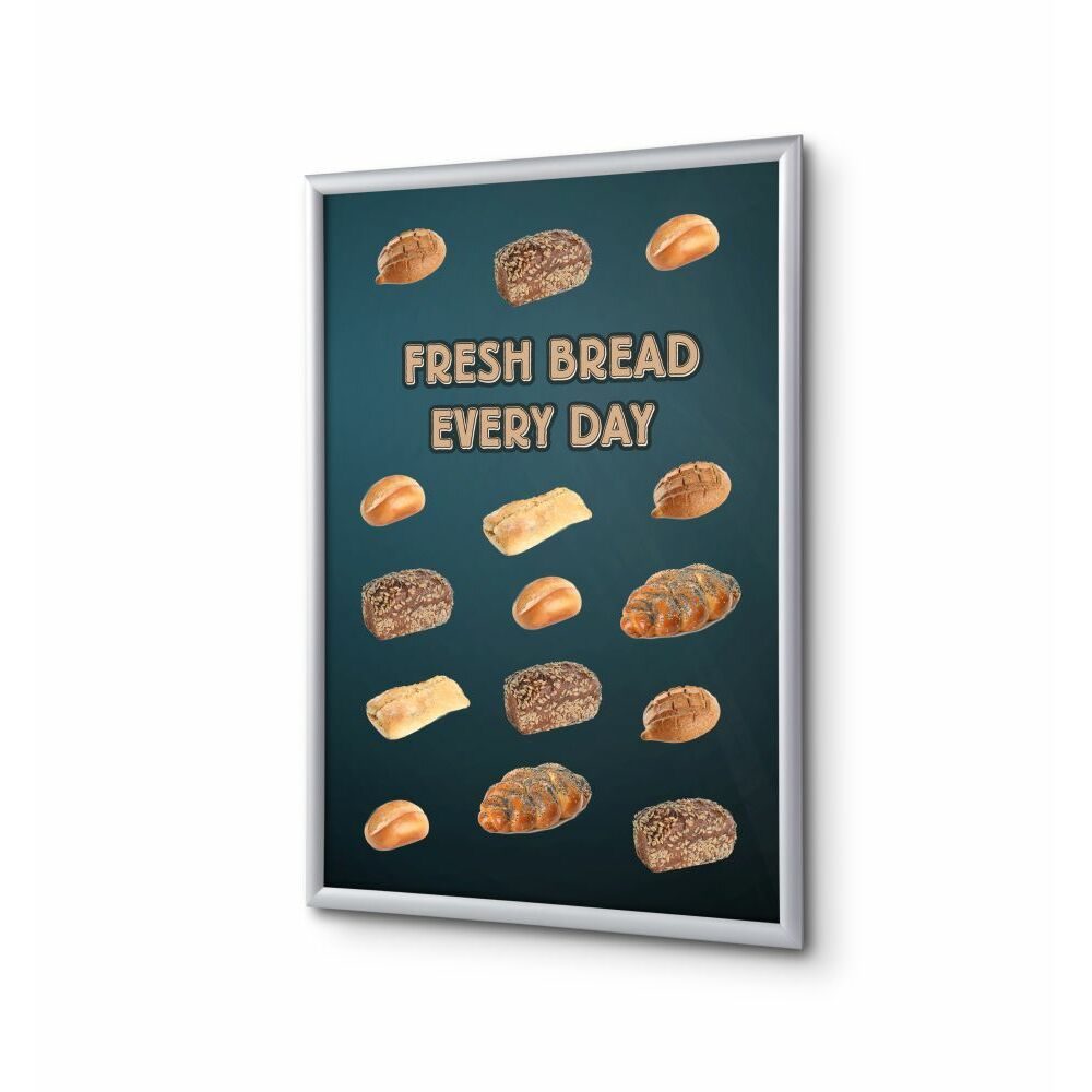 Klapprahmen A4 Komplettset Motiv „Brot“ Englisch