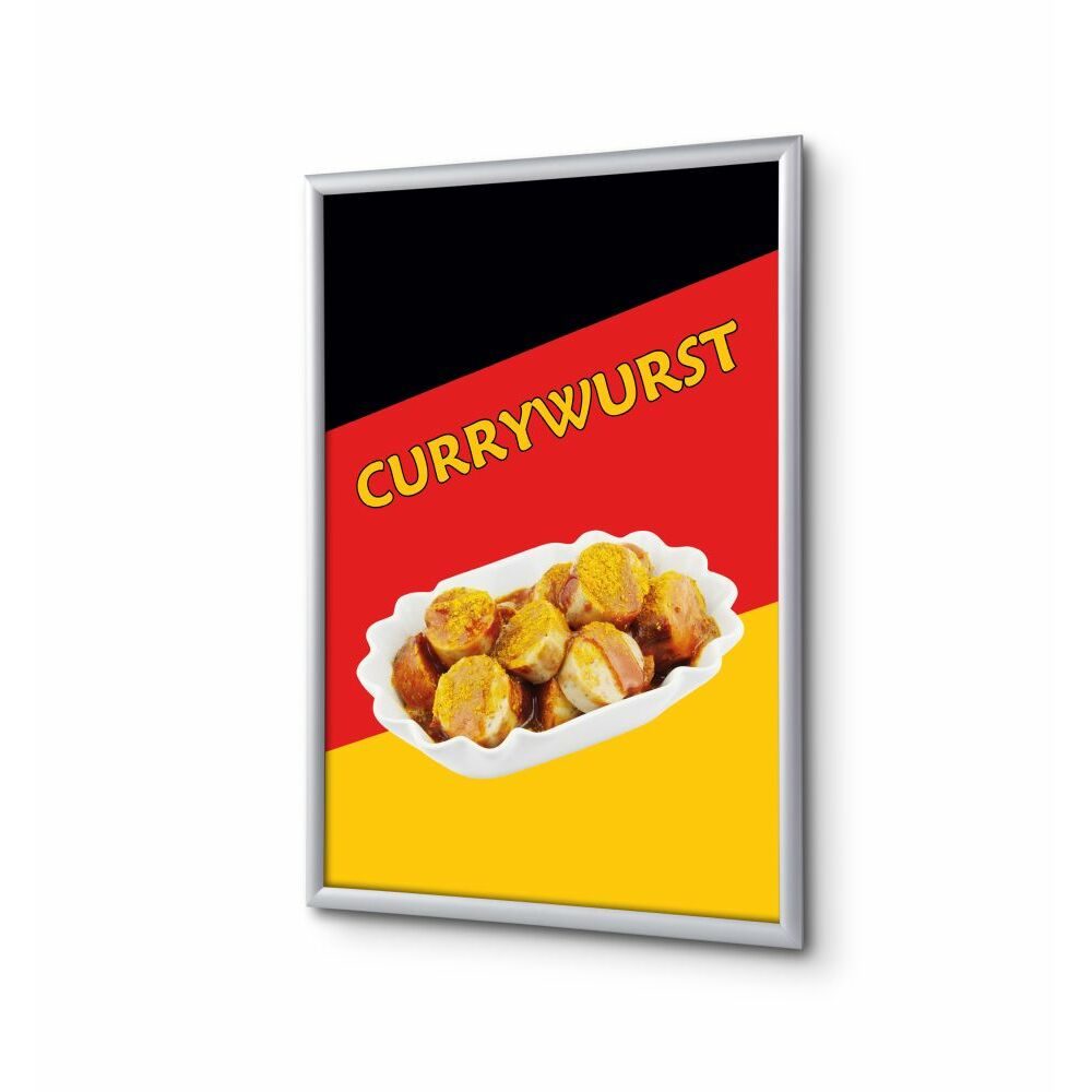 Klapprahmen A4 Komplettset Motiv „Currywurst“