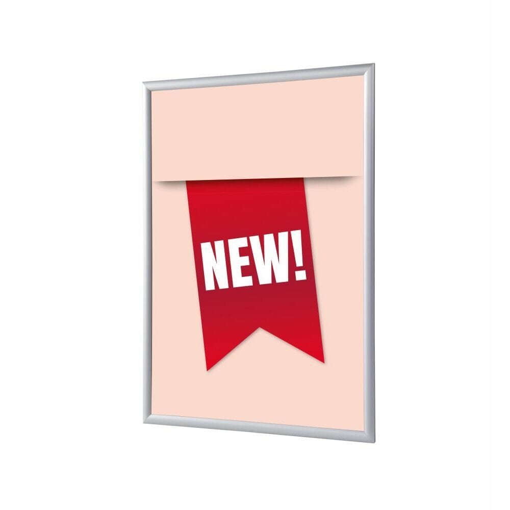 Klapprahmen A4 Komplettset Motiv „Neu“ Rot Englisch