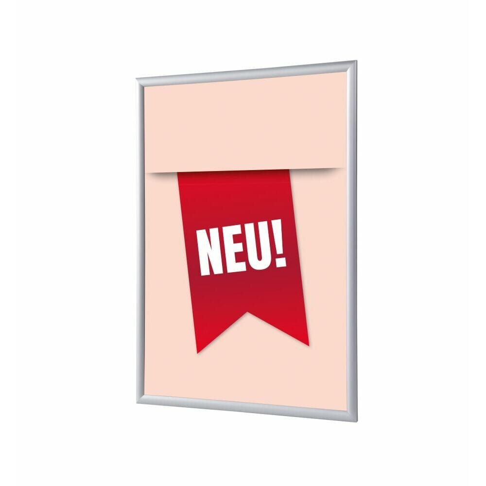 Klapprahmen A4 Komplettset Motiv „Neu“ Rot Deutsch