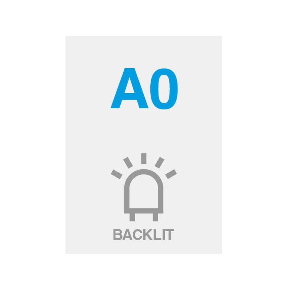 Premium Backlit PP Folie 200 g/m² Satin Oberfläche A0 (841 x 1189 mm)
